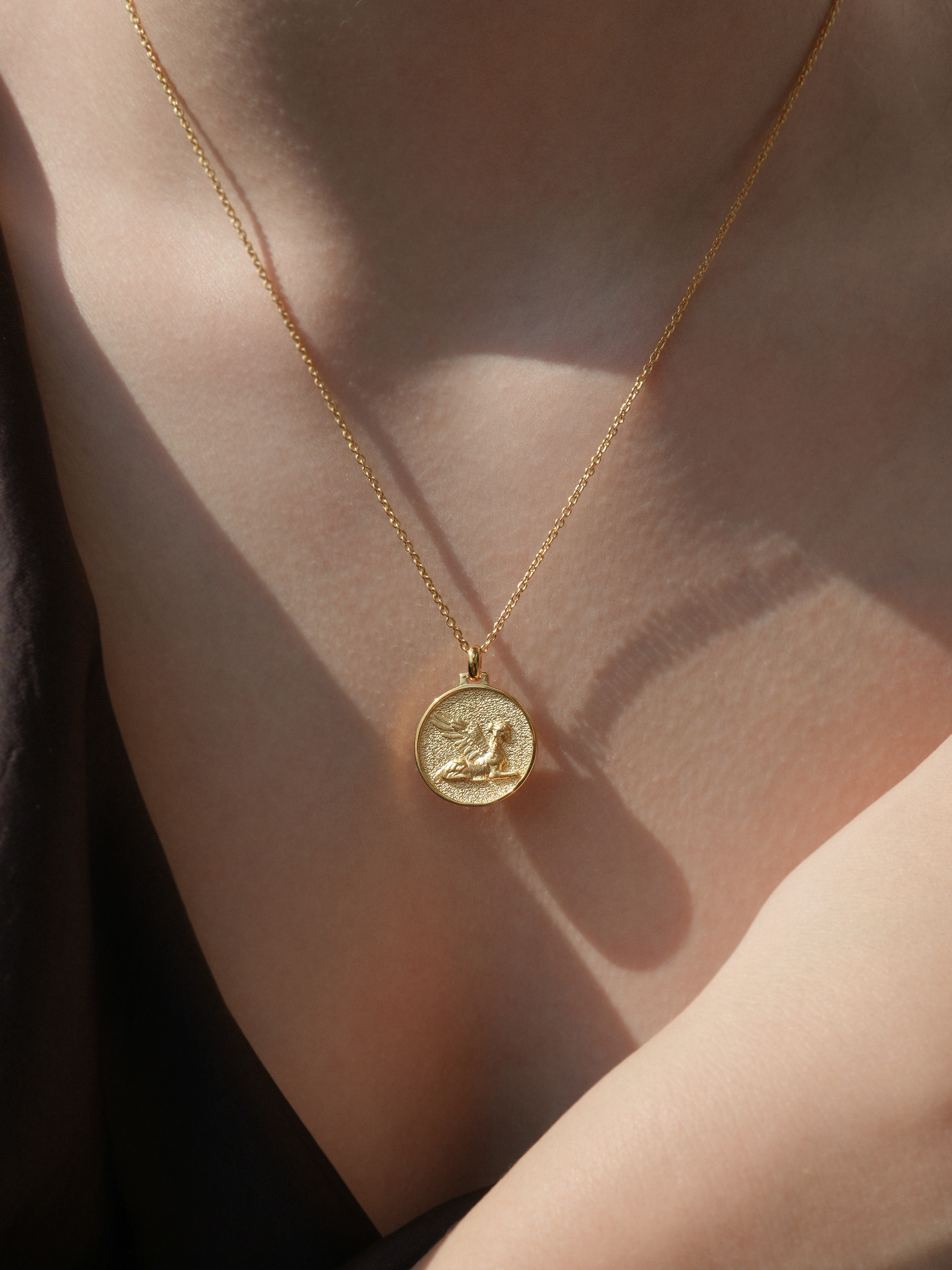 Collier Sphinx Vermeil