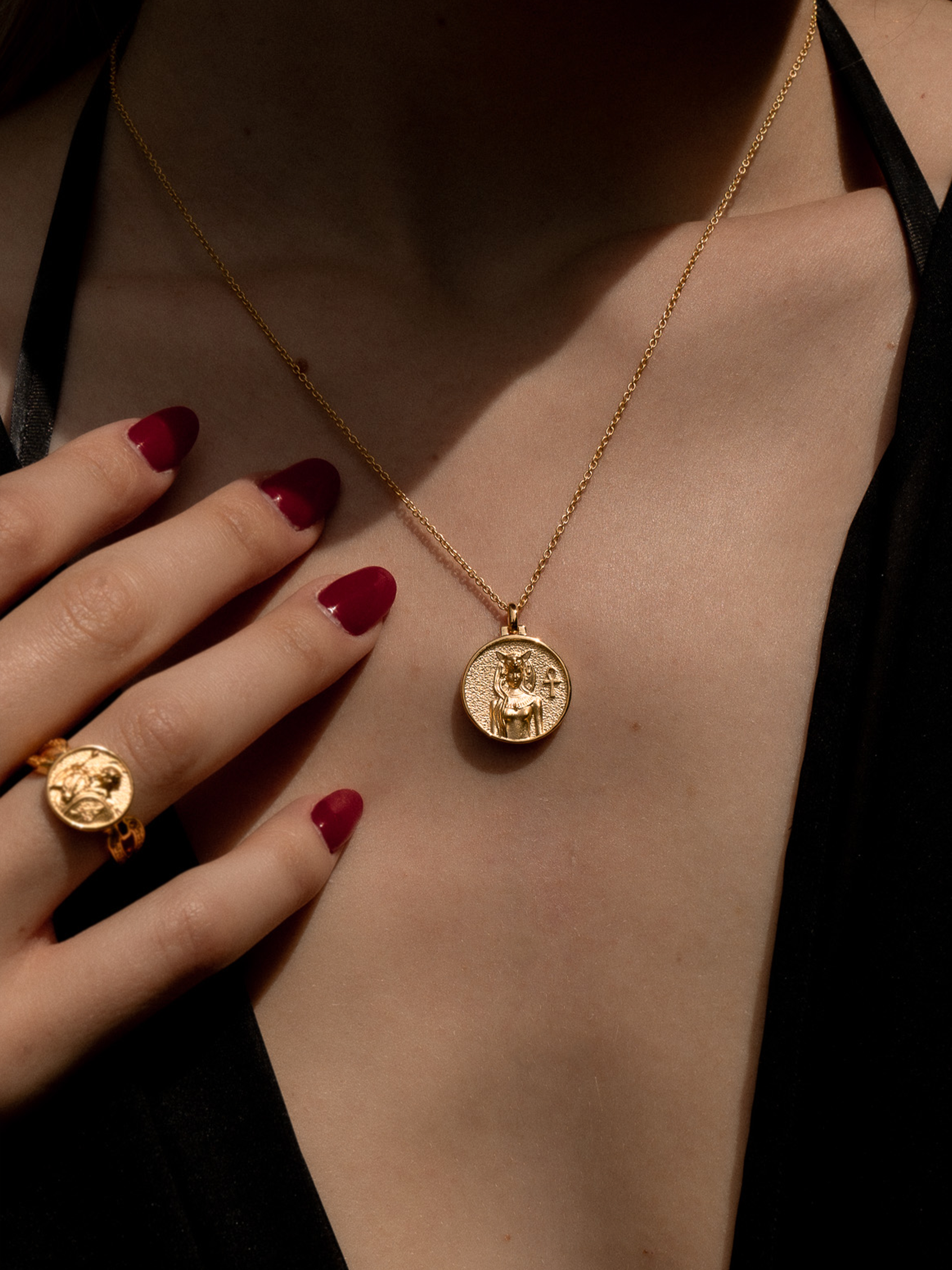 Bastet - Halskette - Vermeil