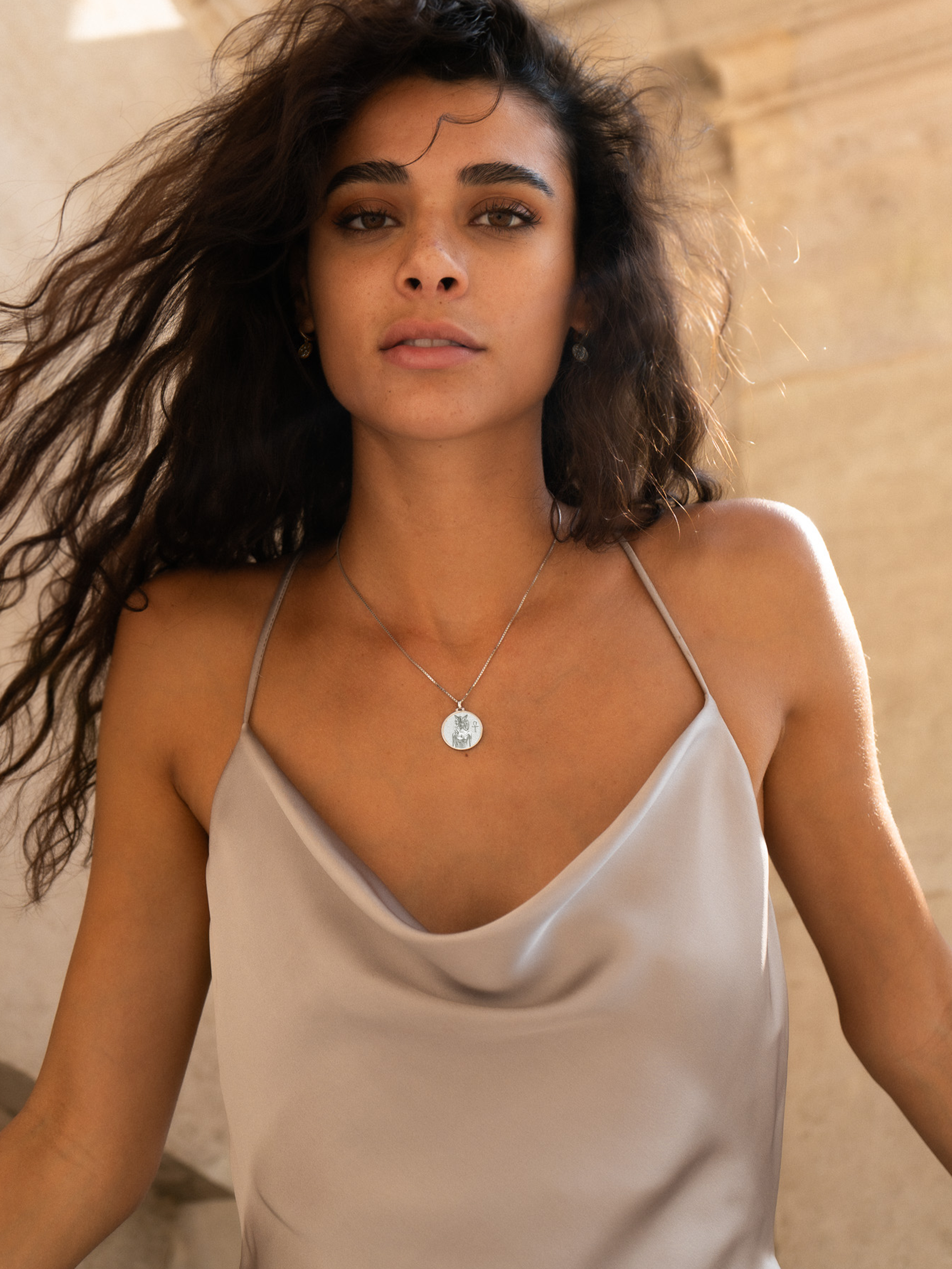 Bastet Necklace Silver