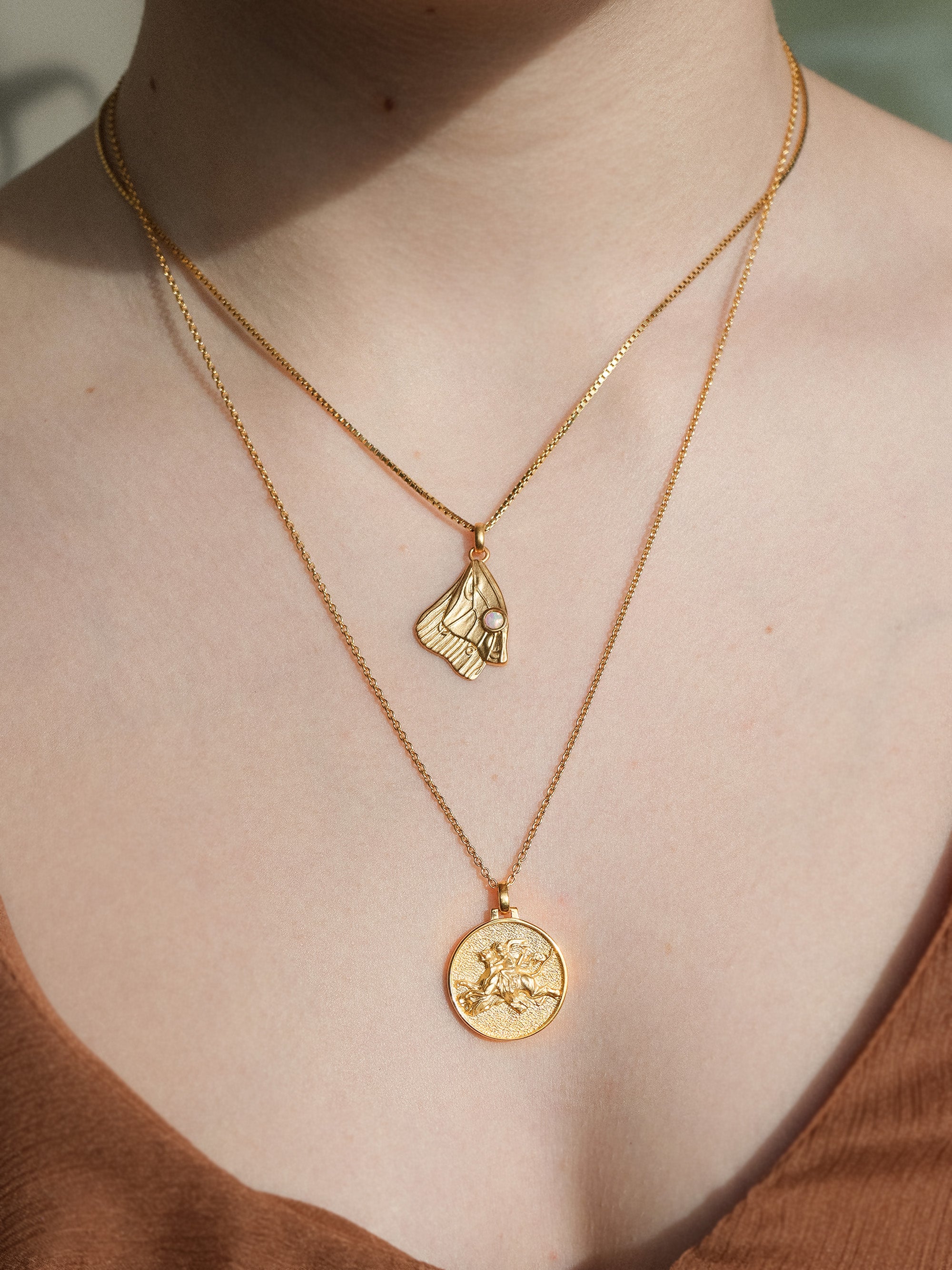 Collier Aile de Psyché Vermeil