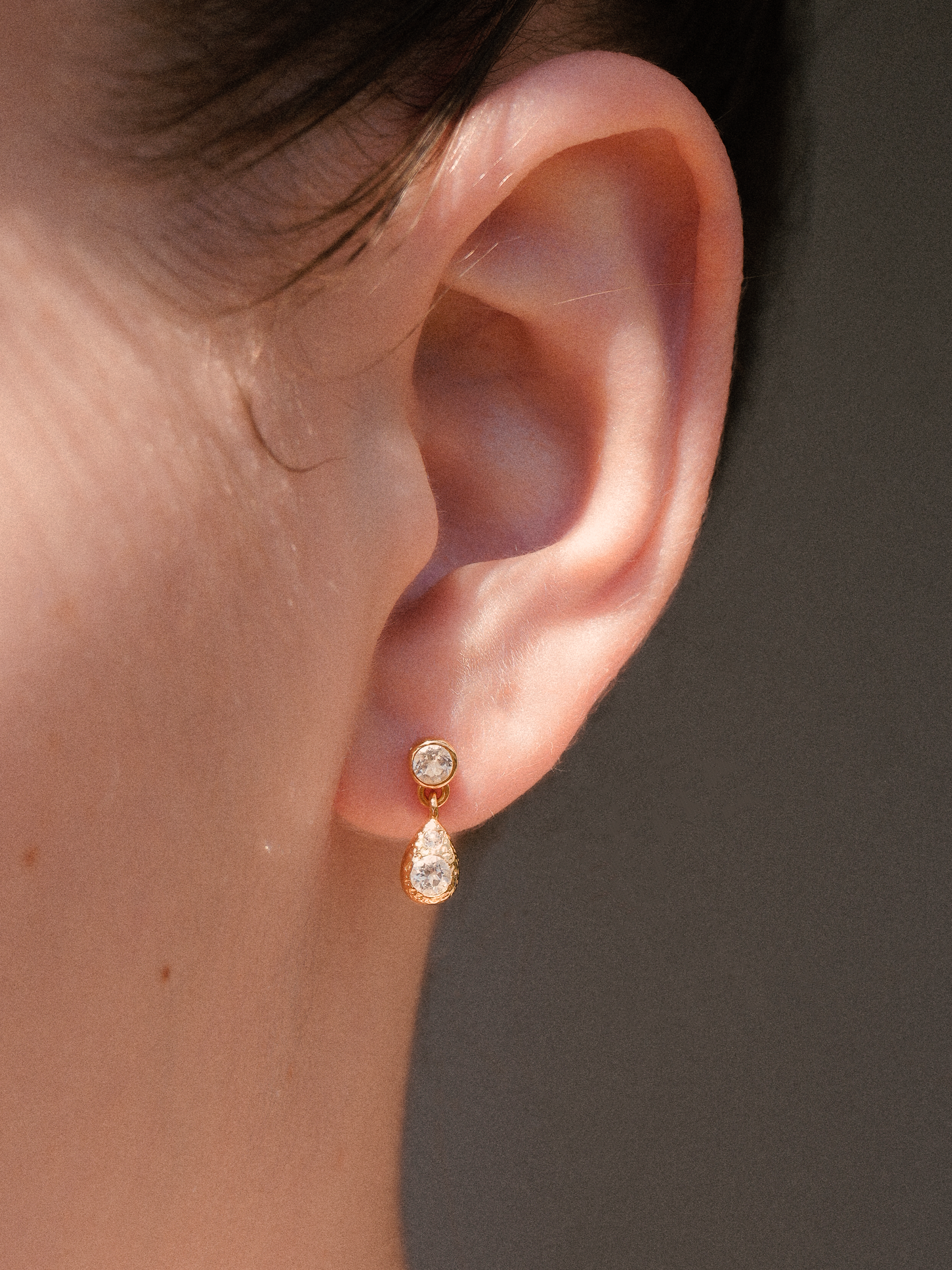 Vermeil Teardrop Stud Earrings