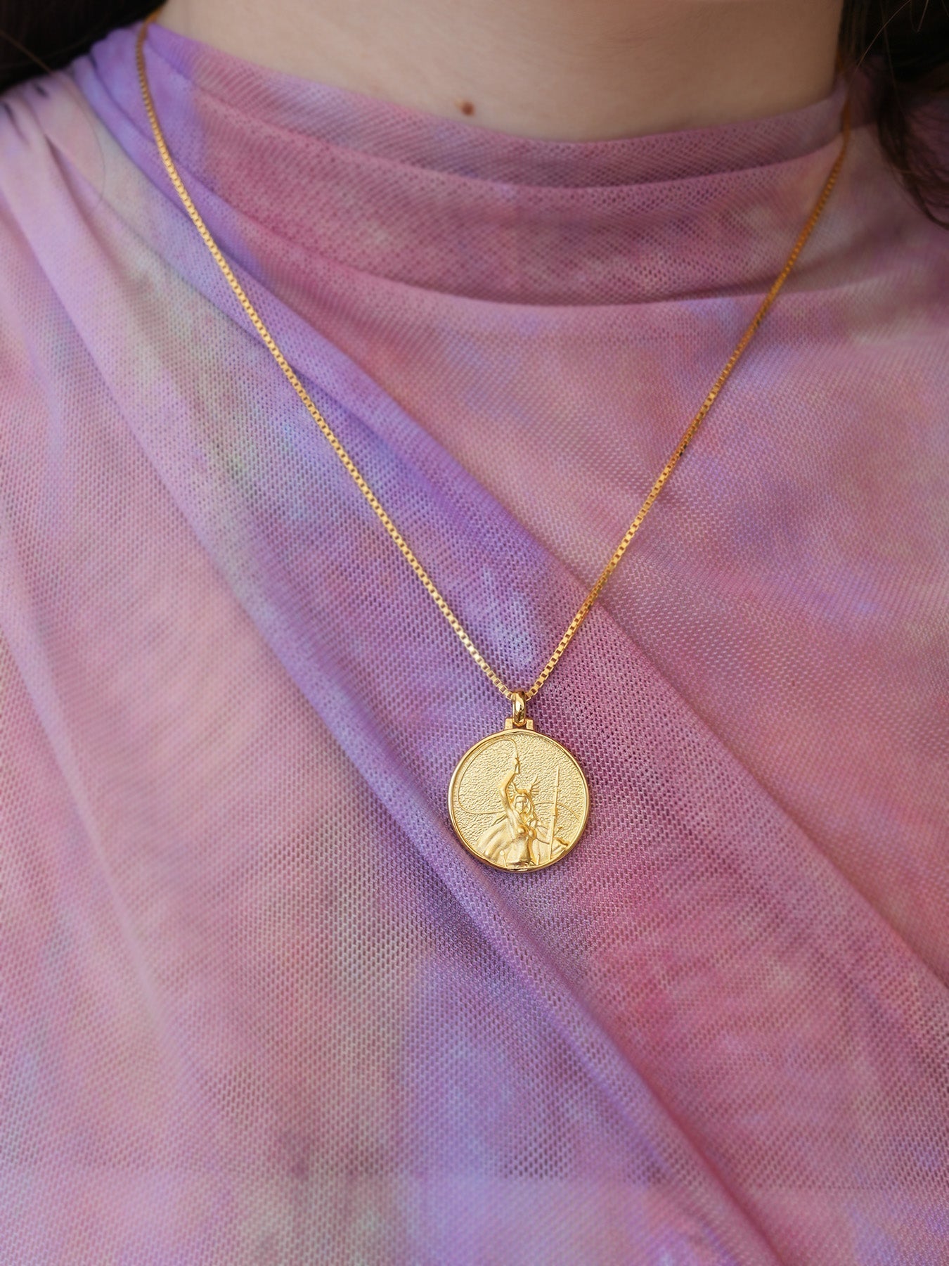 Freya - Necklace - Solid - Gold