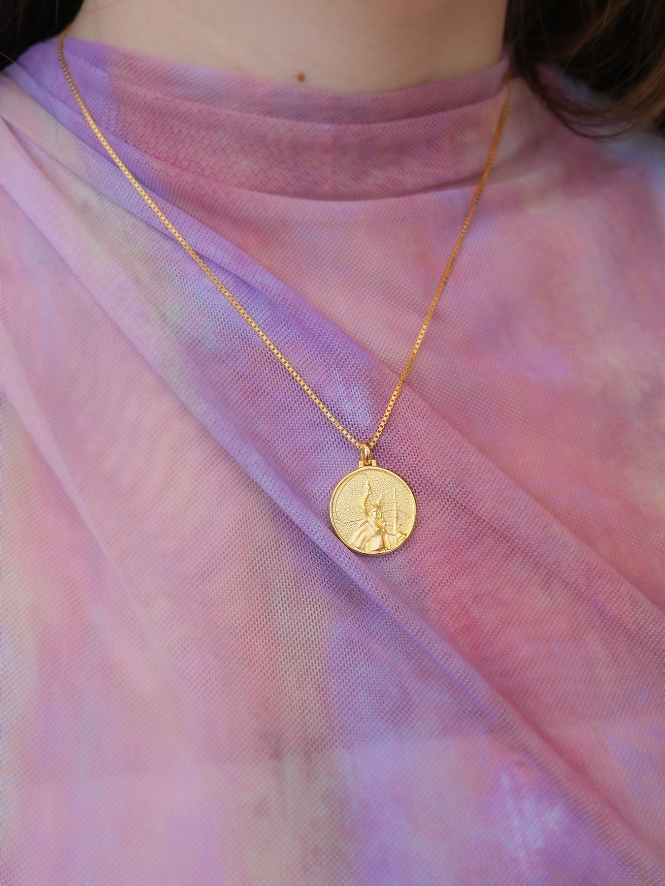 Freya - Necklace - Solid - Gold