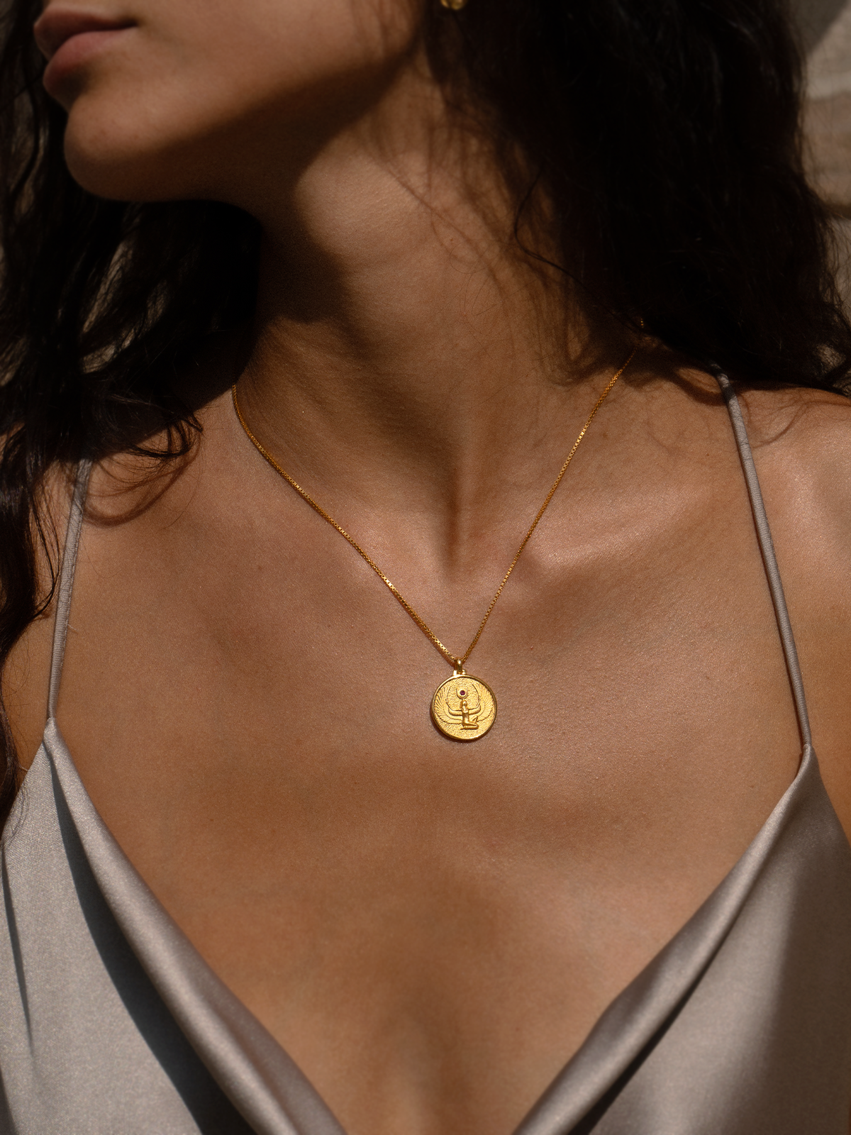 Isis Ruby - Necklace - Solid - Gold