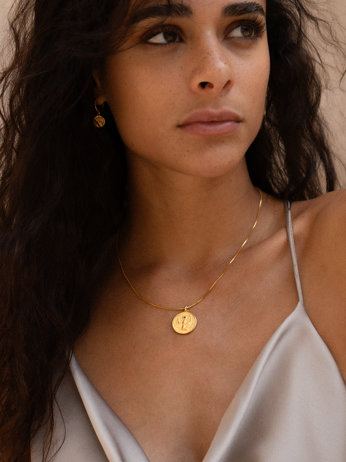 Isis Ruby - Collier - Vermeil