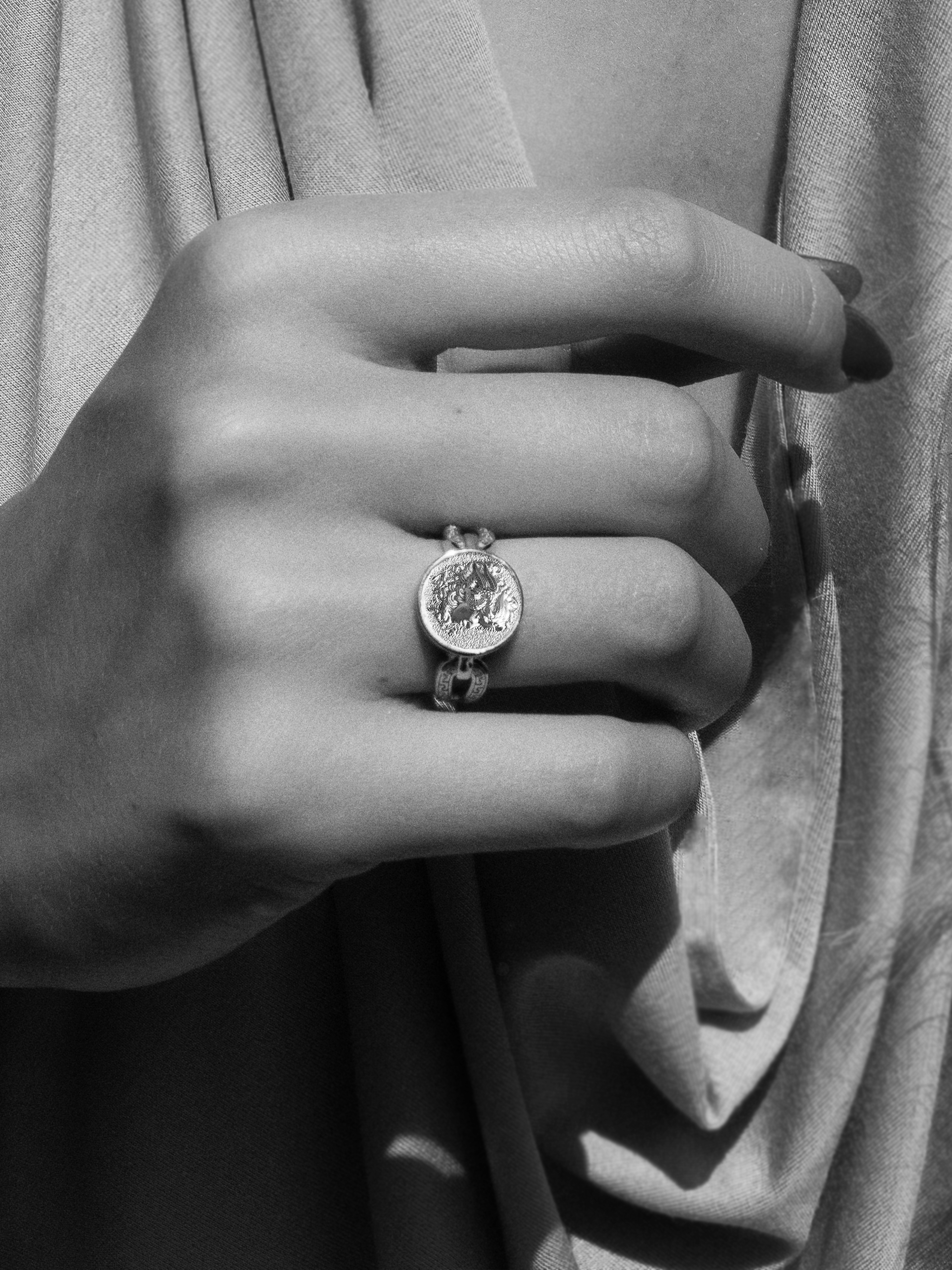 Medusa Ring Silber