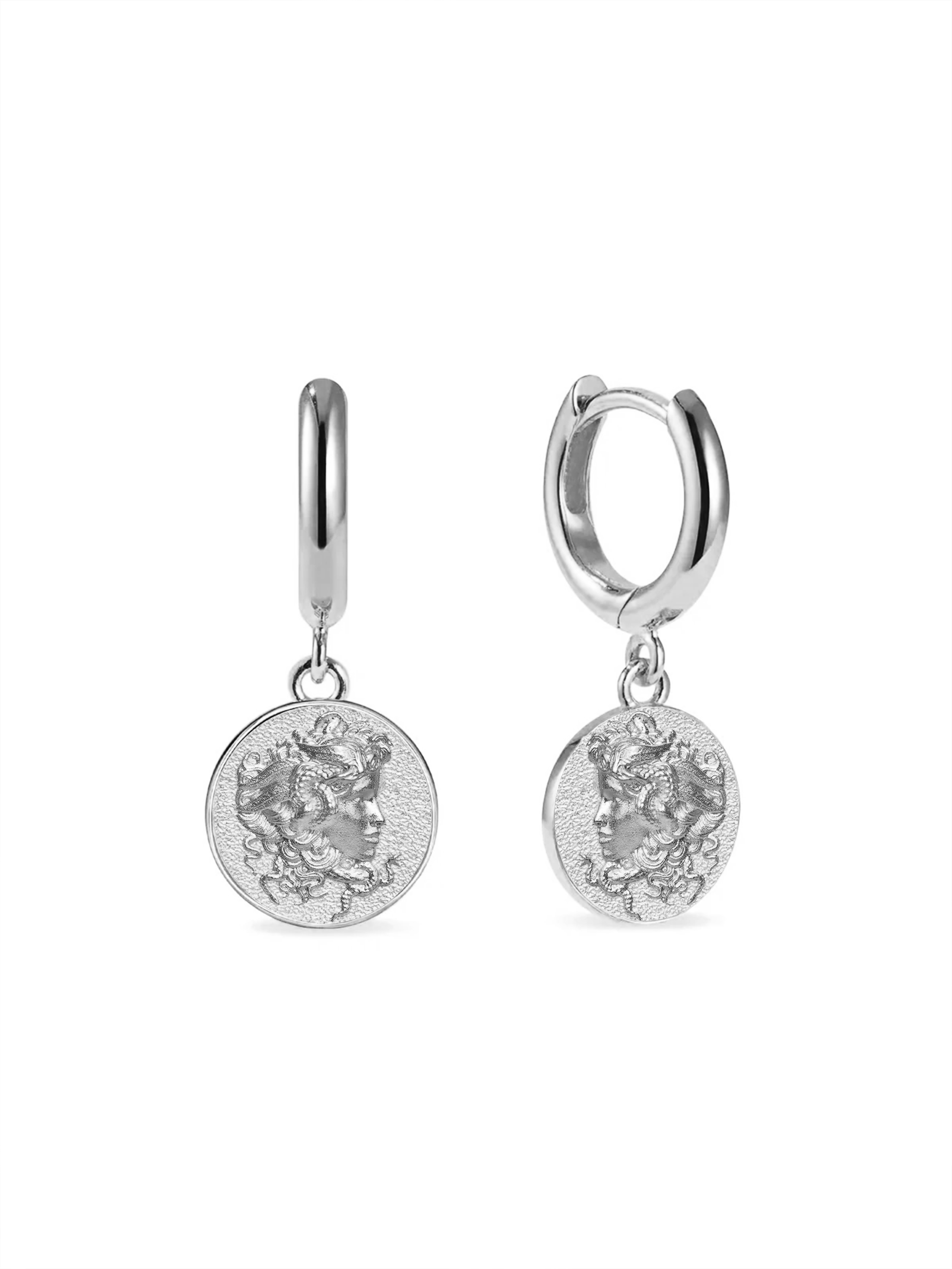 Medusa Special Earrings Silver