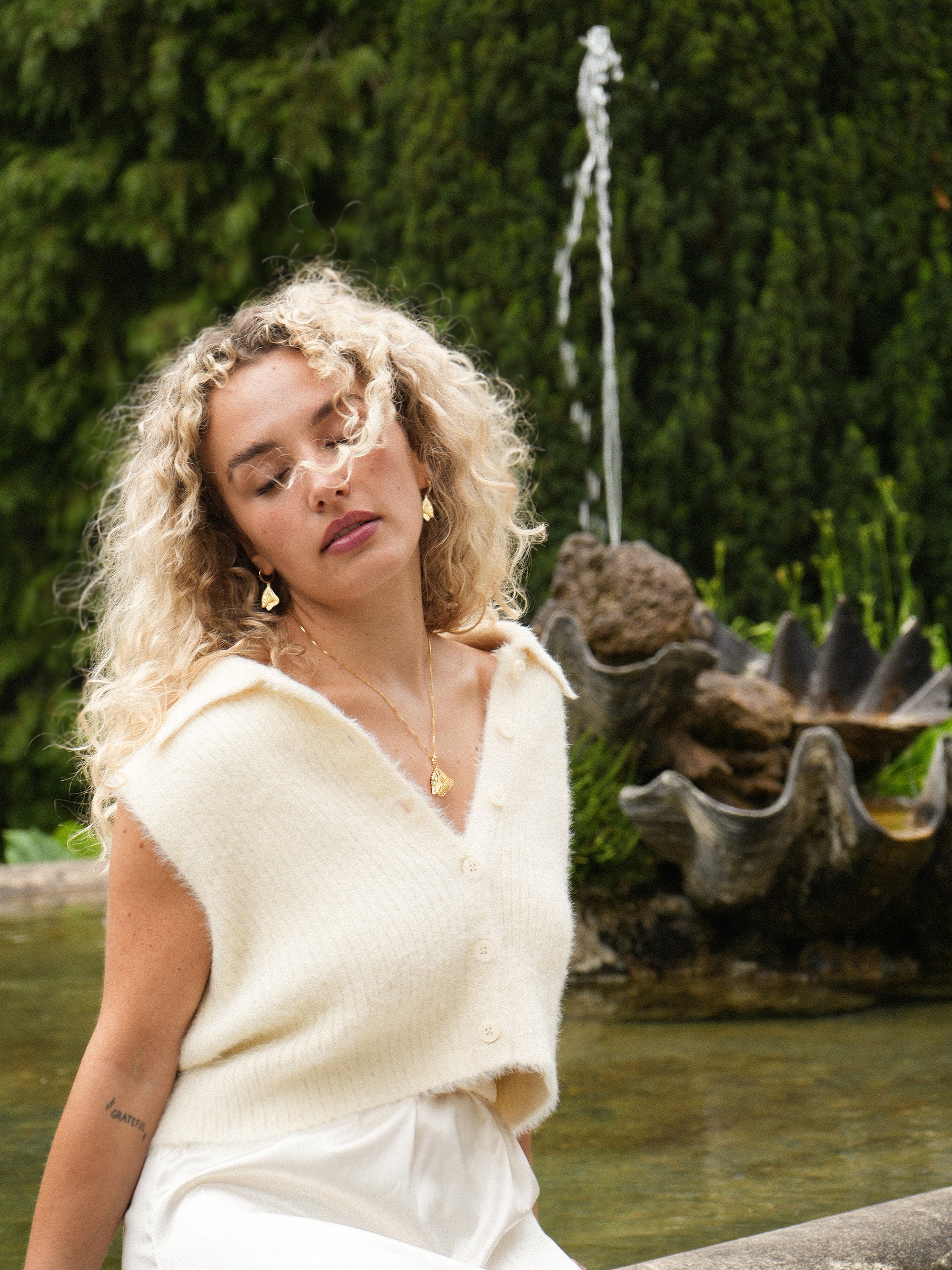 Boucles d’Oreilles Aile de Psyché Vermeil