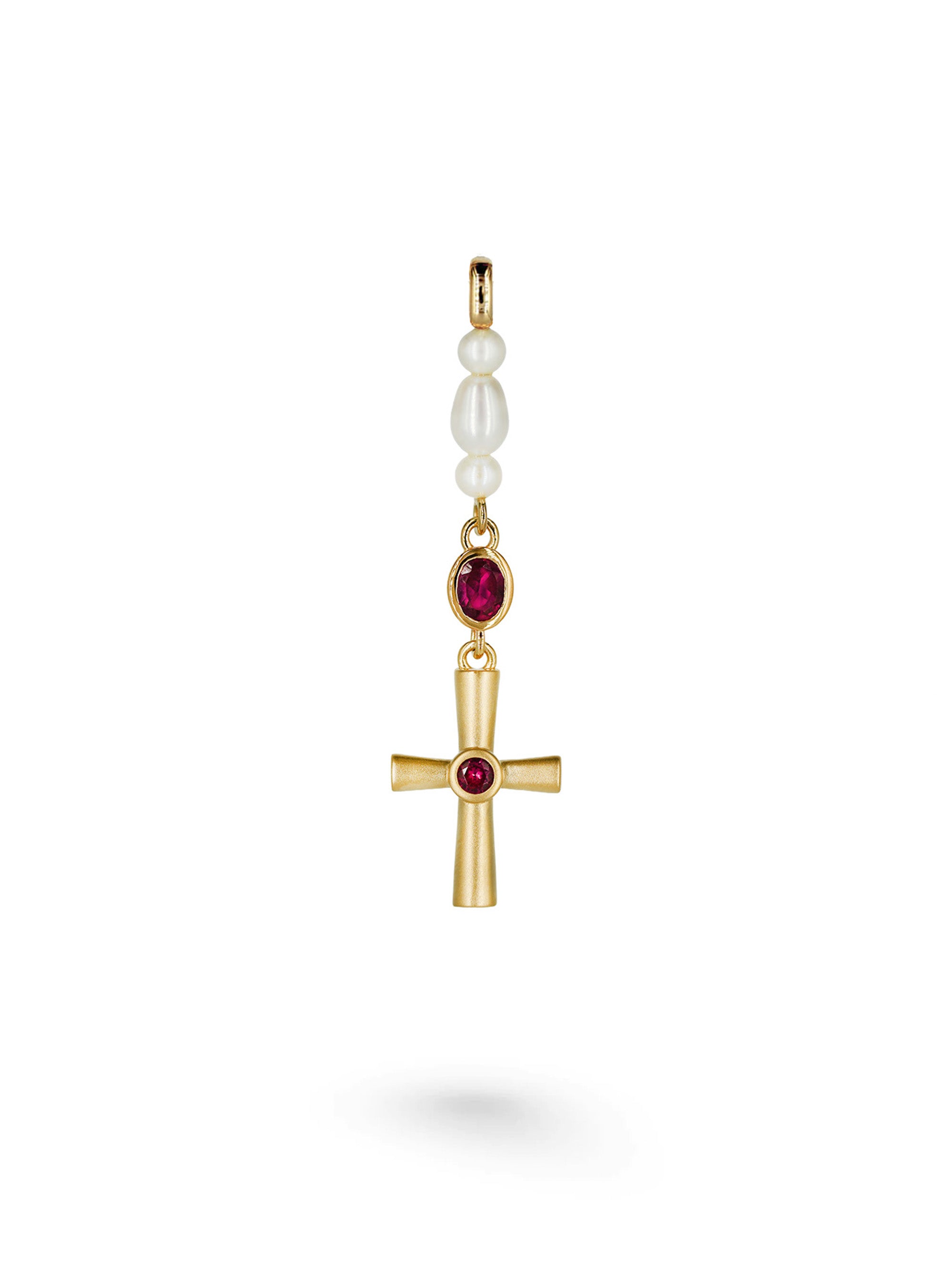 Rosario Cross Halskette Vermeil