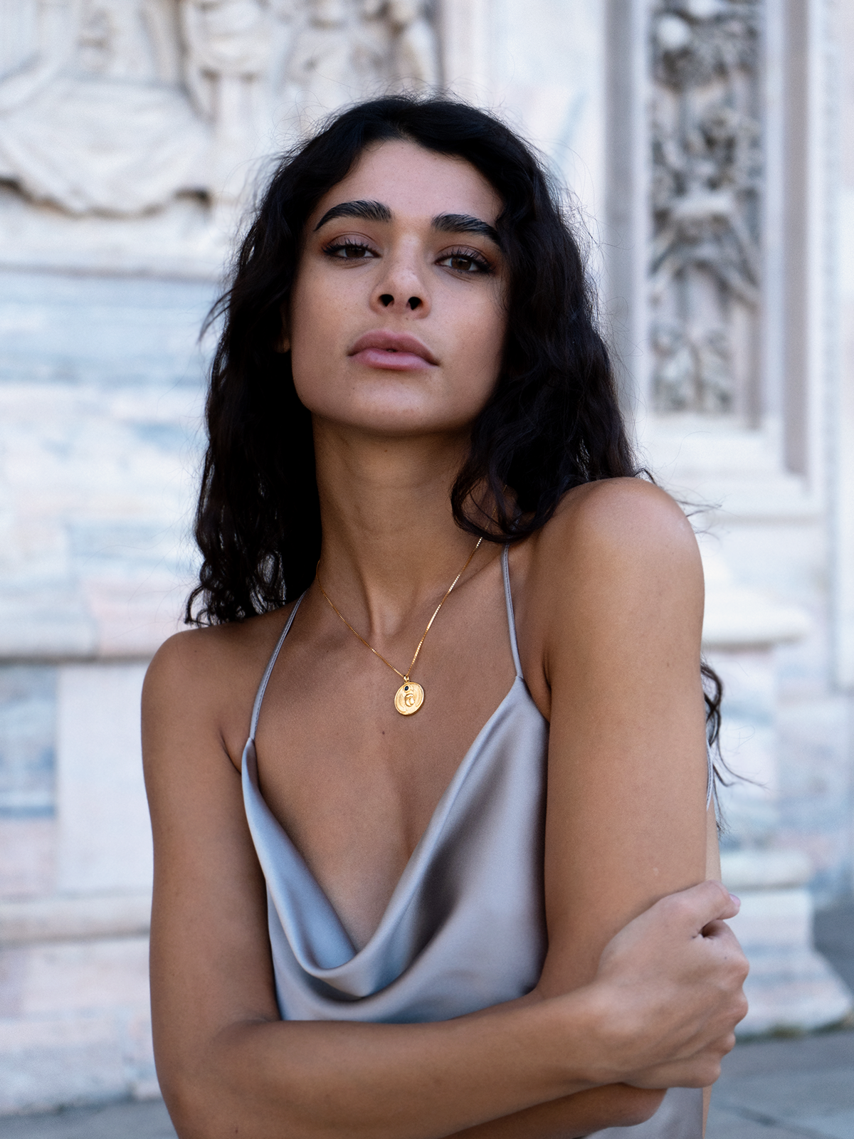 Skarabäus - Halskette - Vermeil