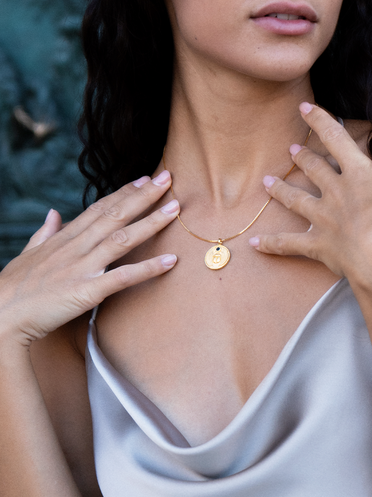 Skarabäus - Halskette - Vermeil