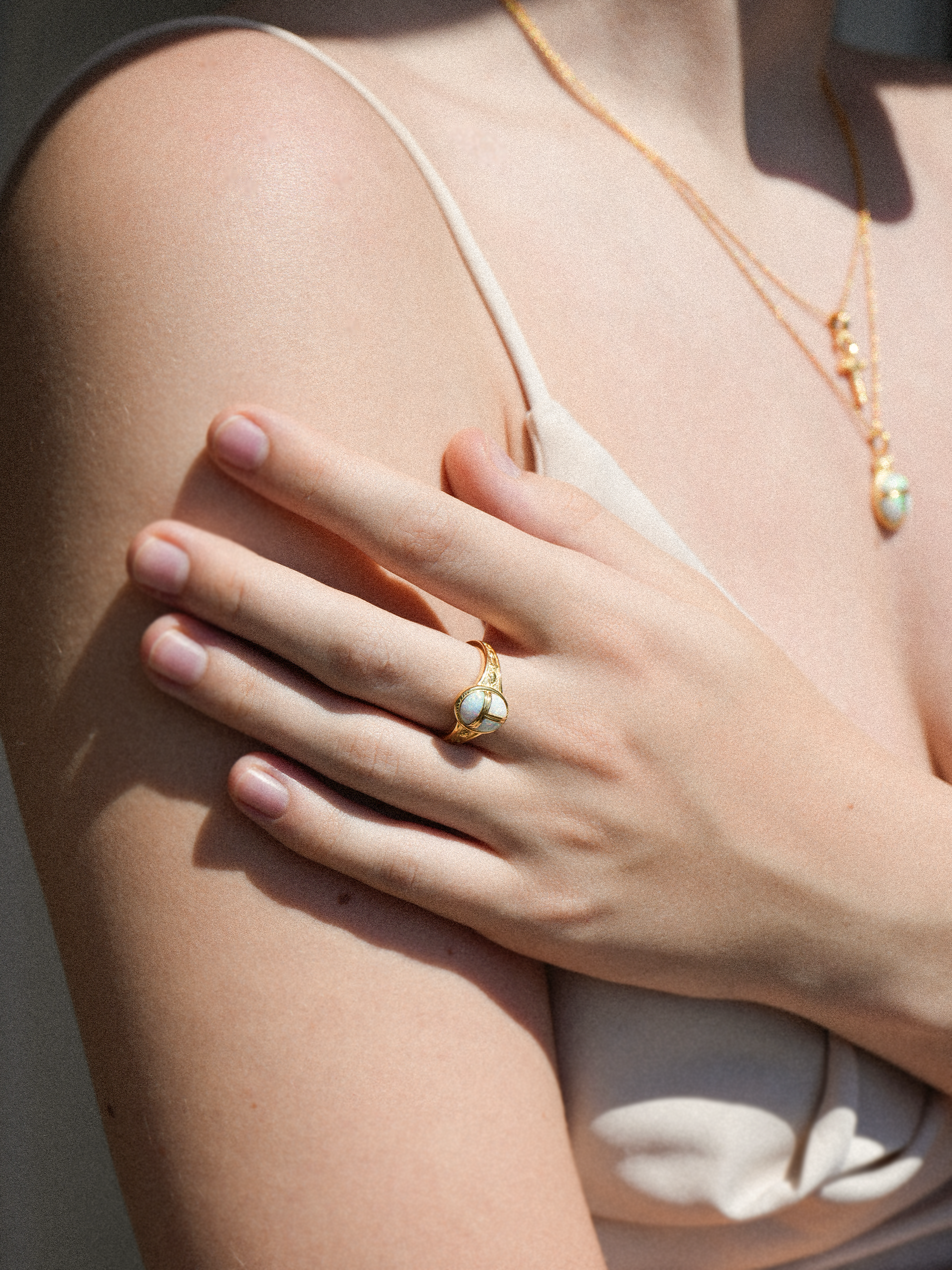 Scarab Opal Ring Vermeil