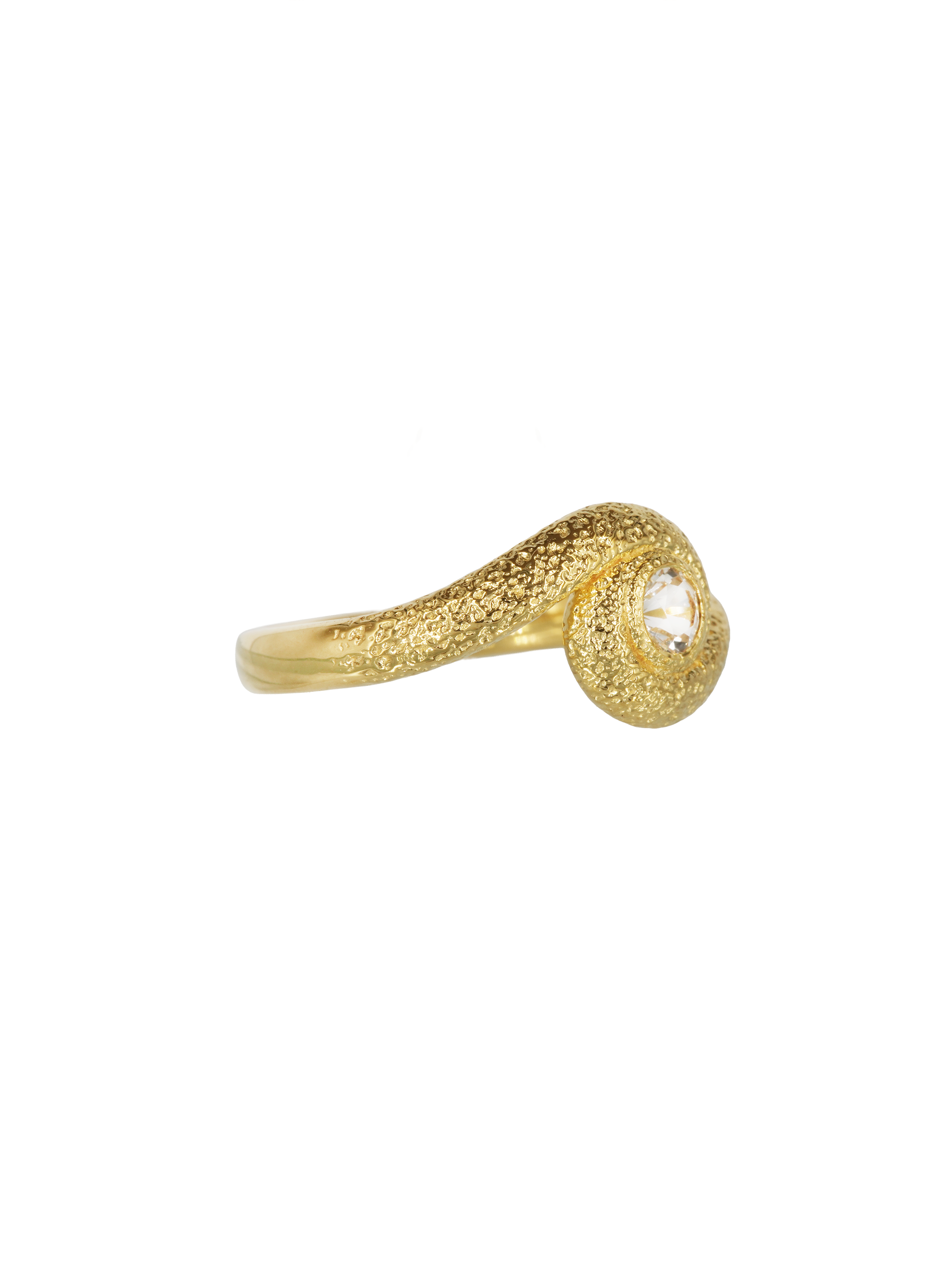 Snake Spiral Ring Vermeil