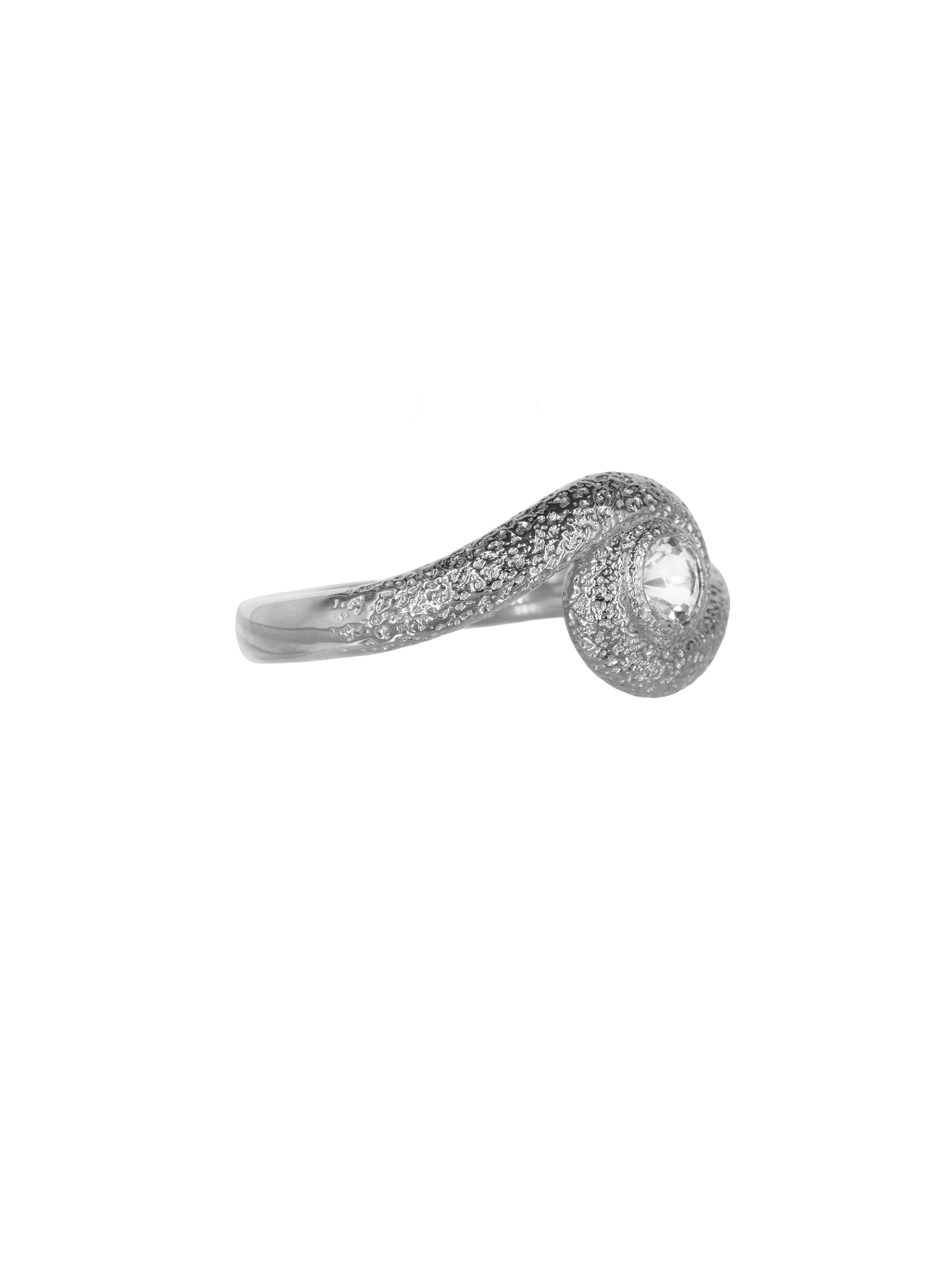 Snake Spiral Ring Silber