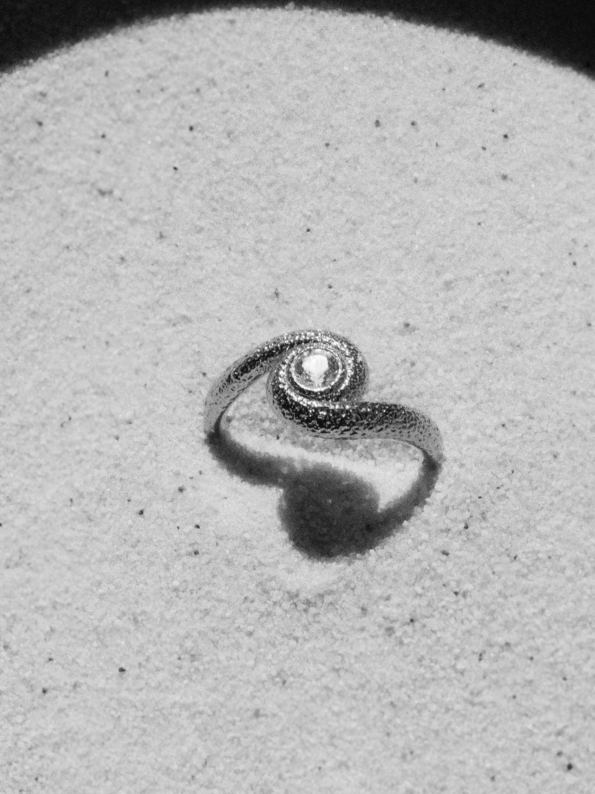 Snake Spiral Ring Silber