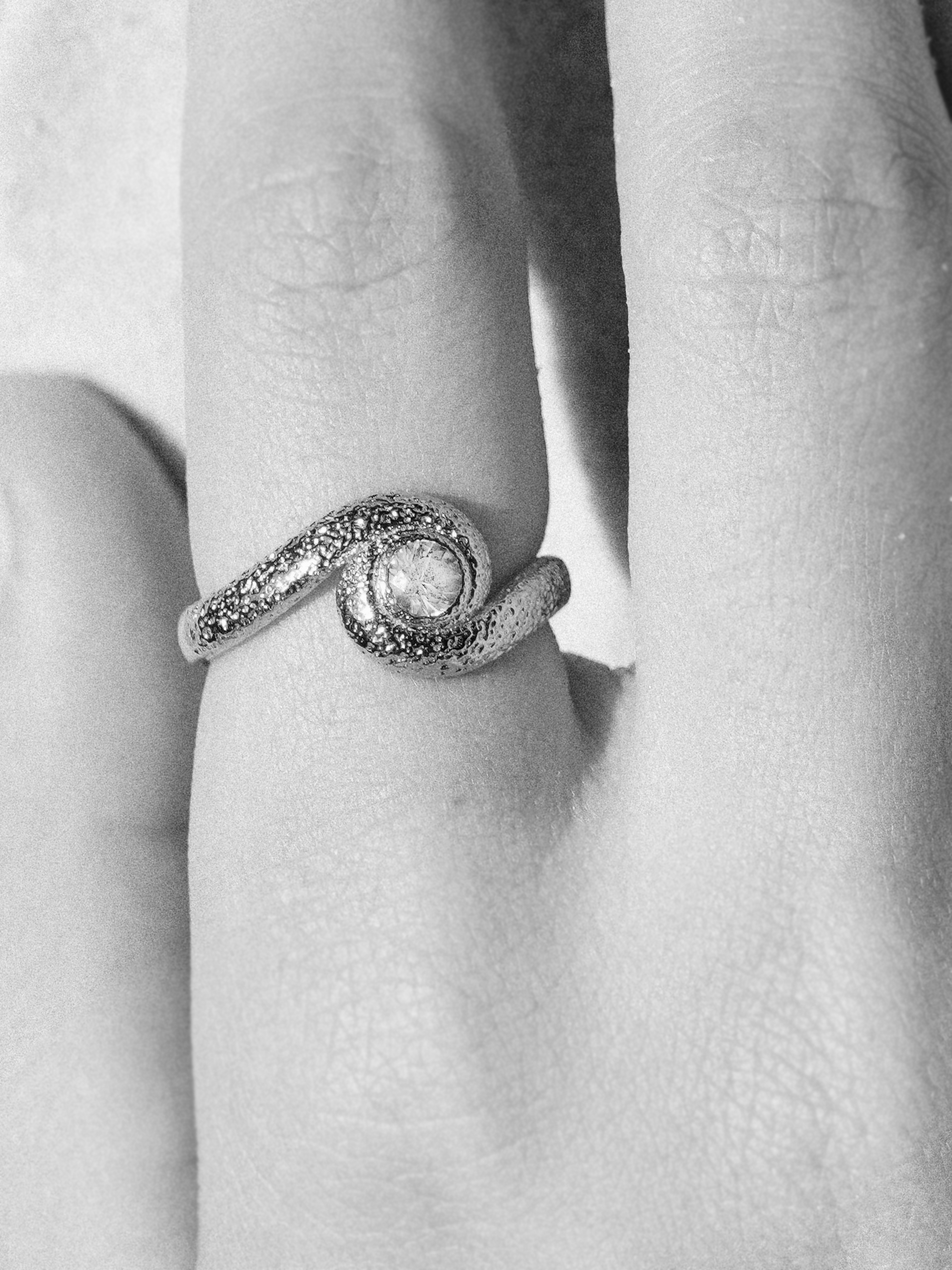 Snake Spiral Ring Silber