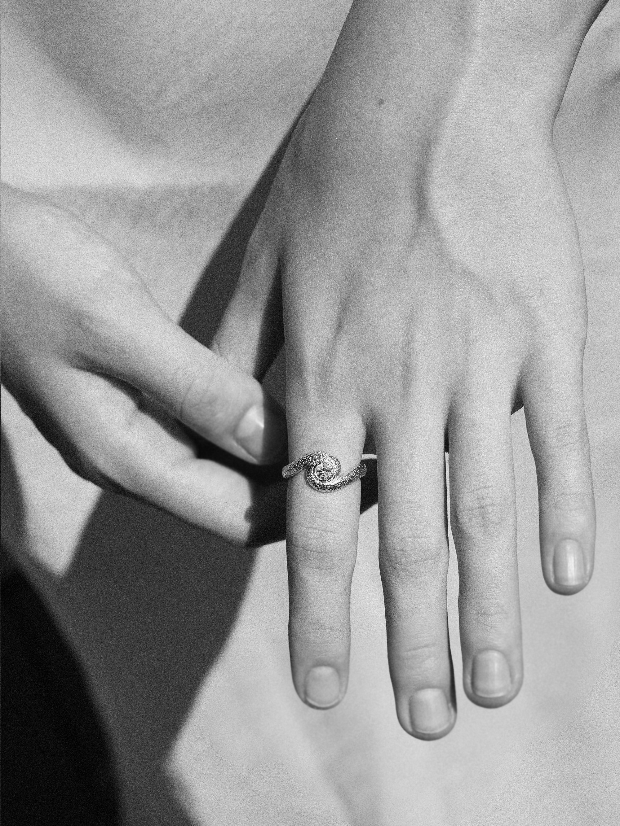 Snake Spiral Ring Silber