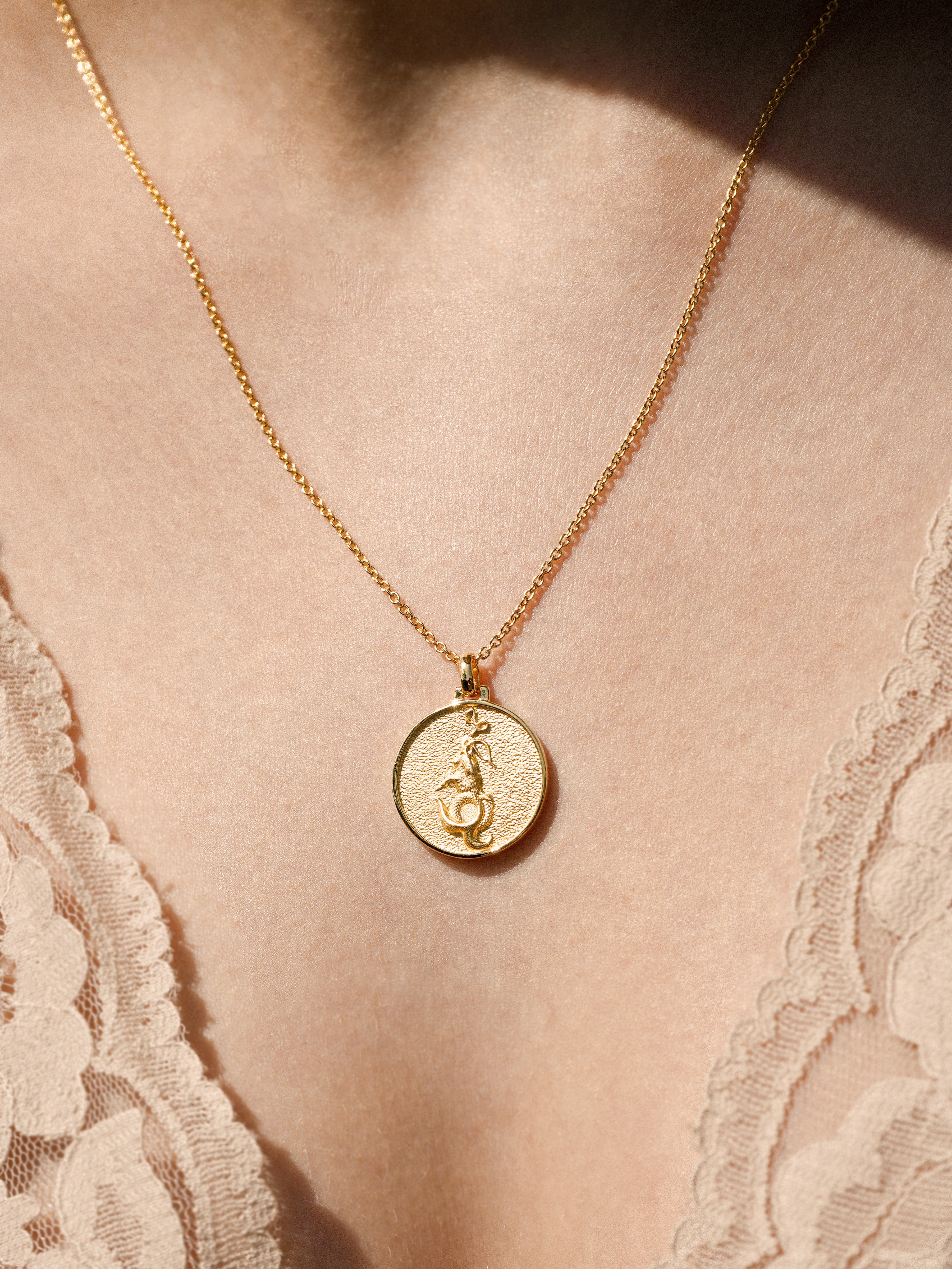 Capricorn - Necklace - Vermeil