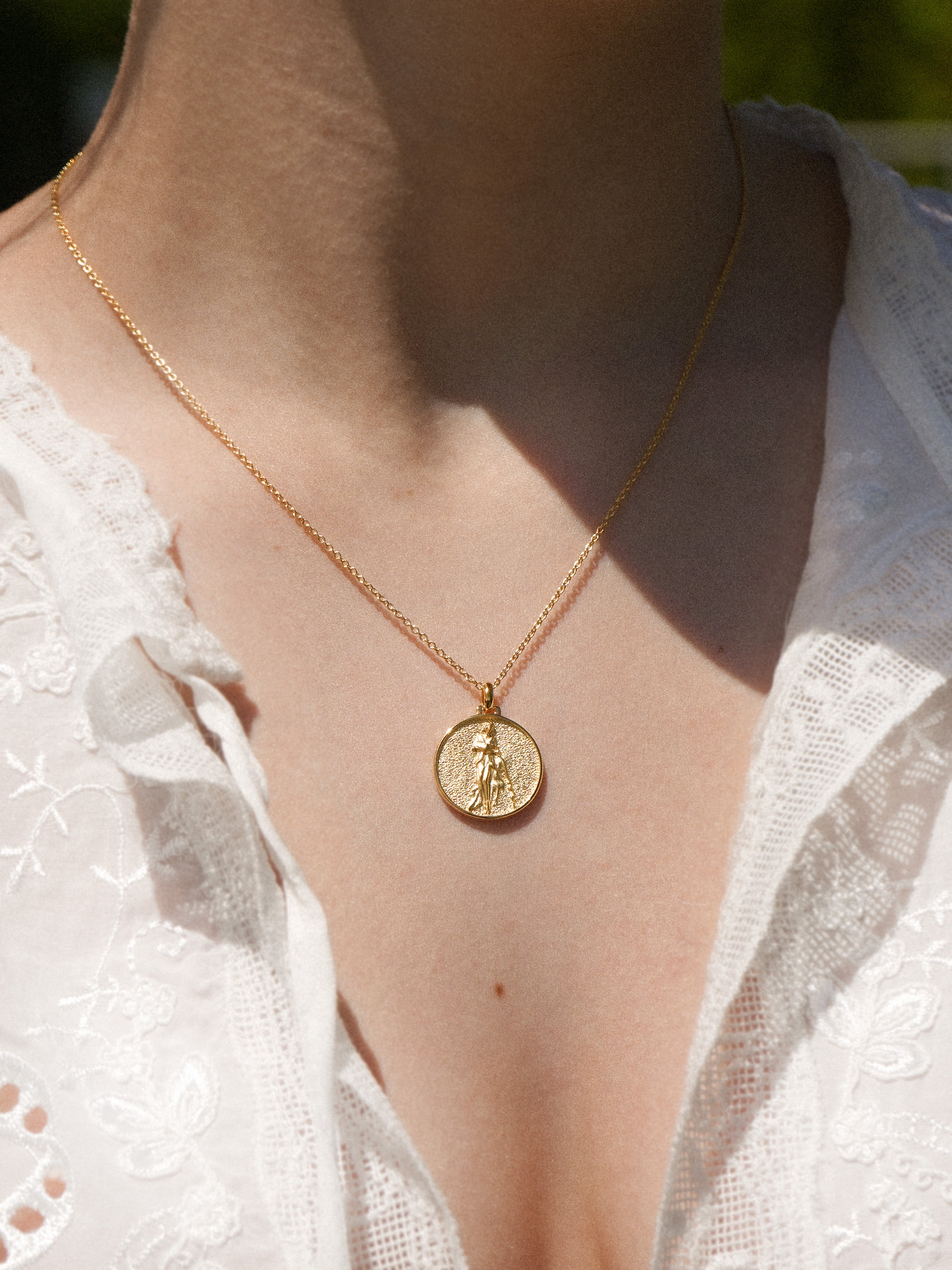 Wassermann Halskette Vermeil