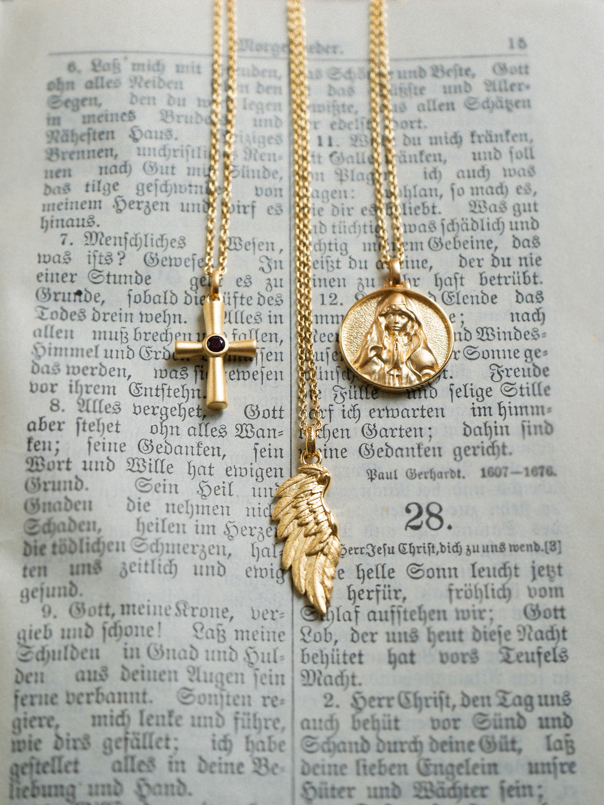 Collier Croix Sacrée Vermeil