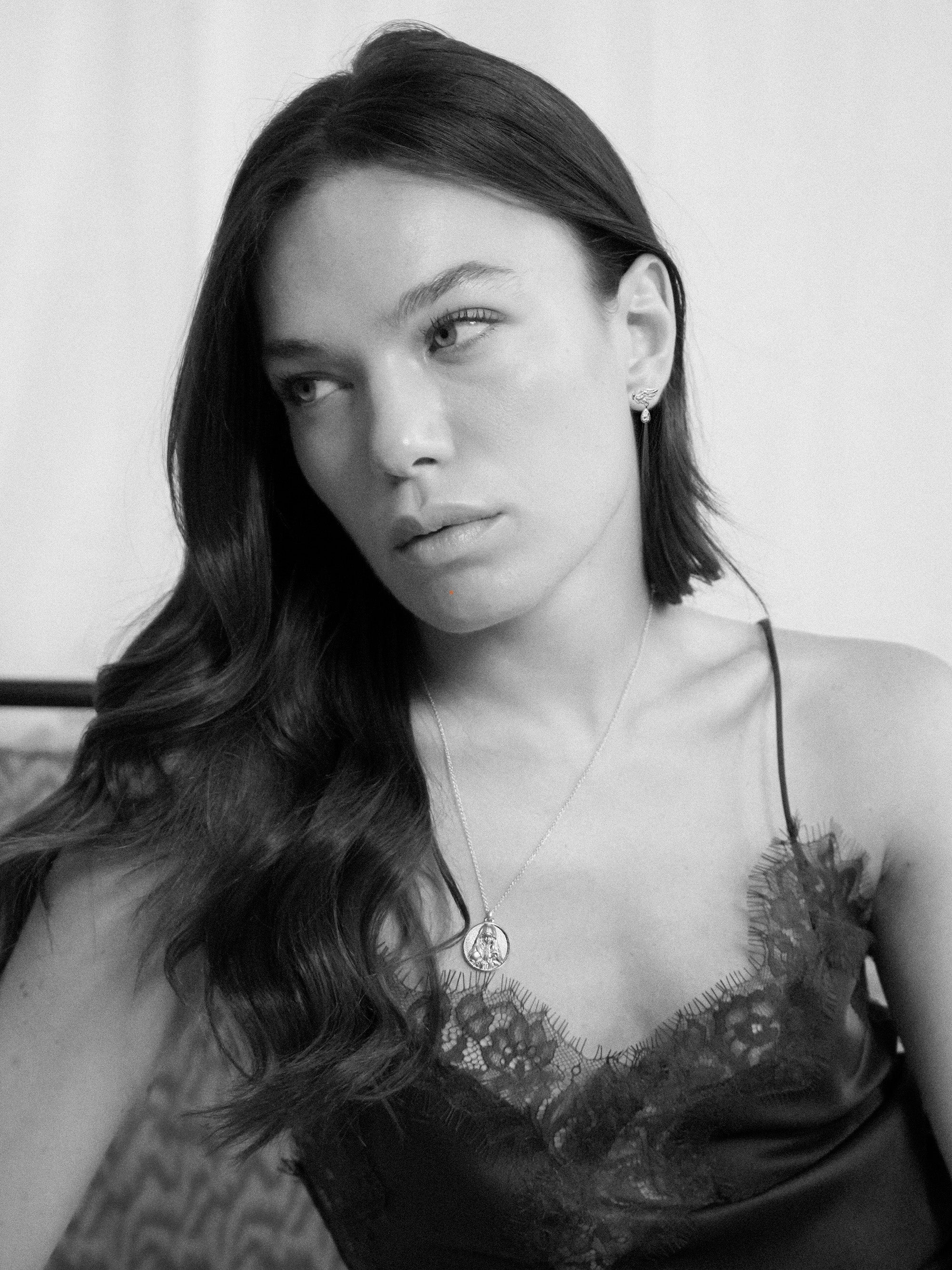 Boucles d'Oreilles Ailes d'Ange en Argent