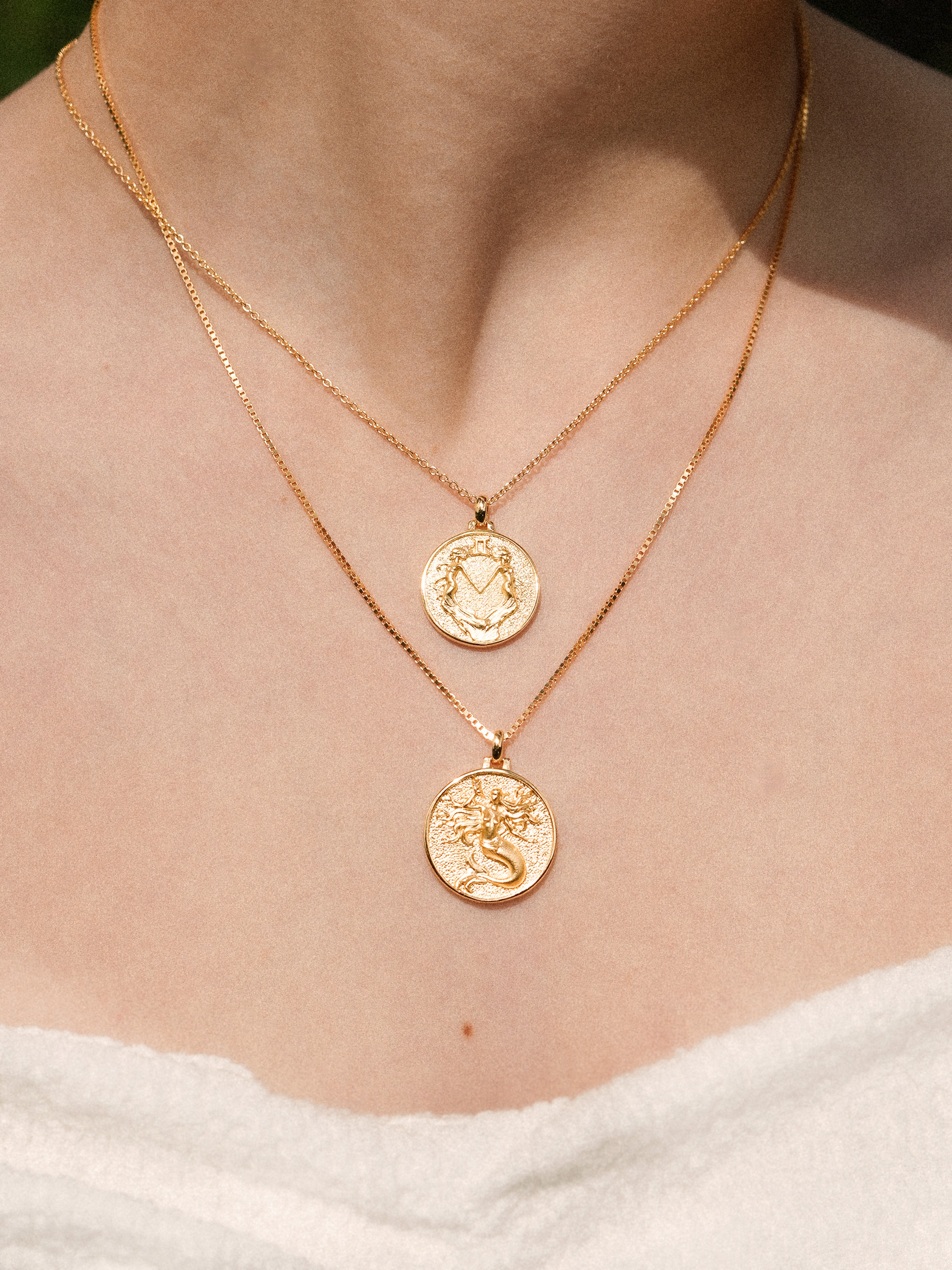 Gemini Necklace Vermeil
