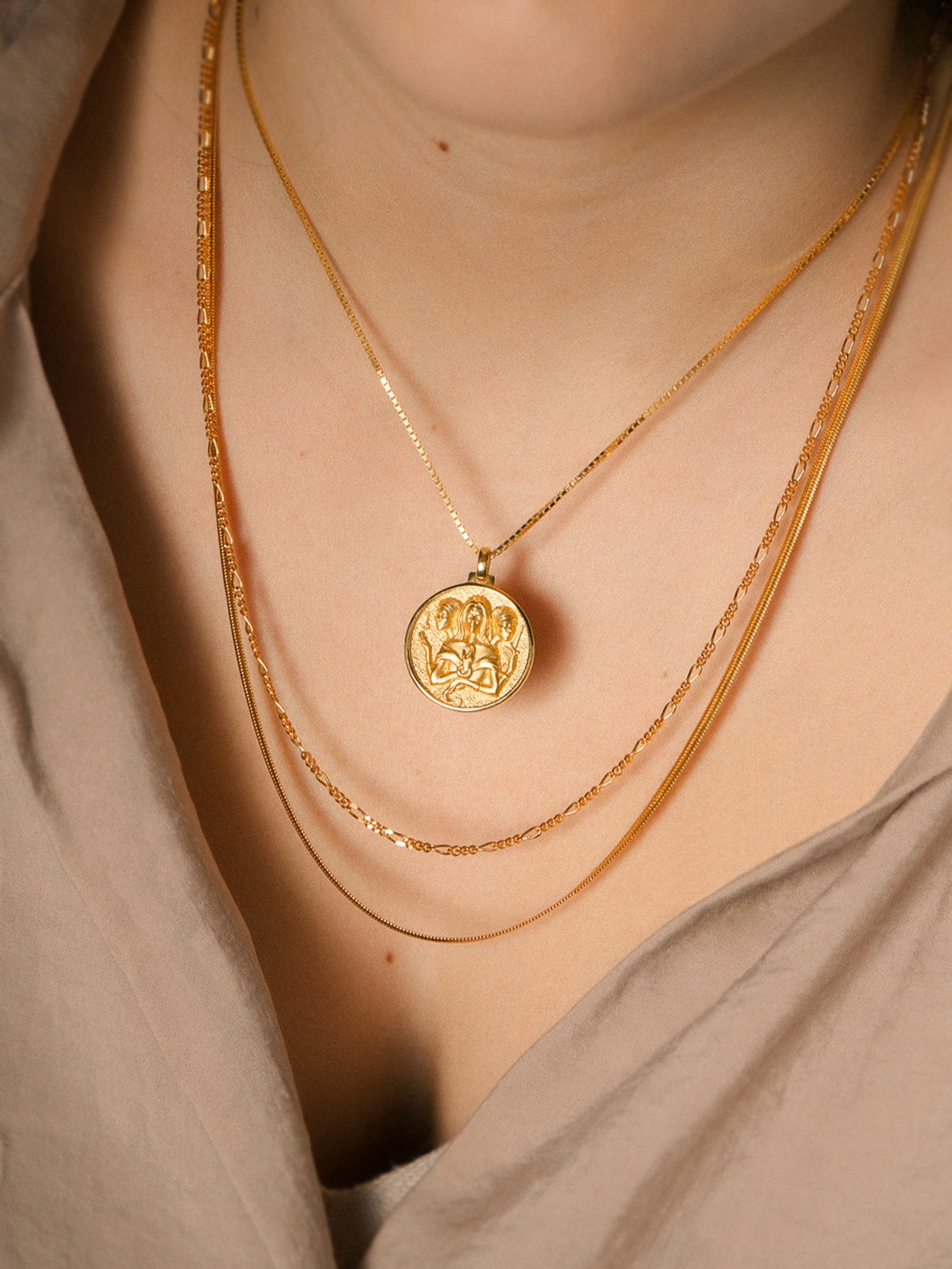 Snake - Halskette - Vermeil