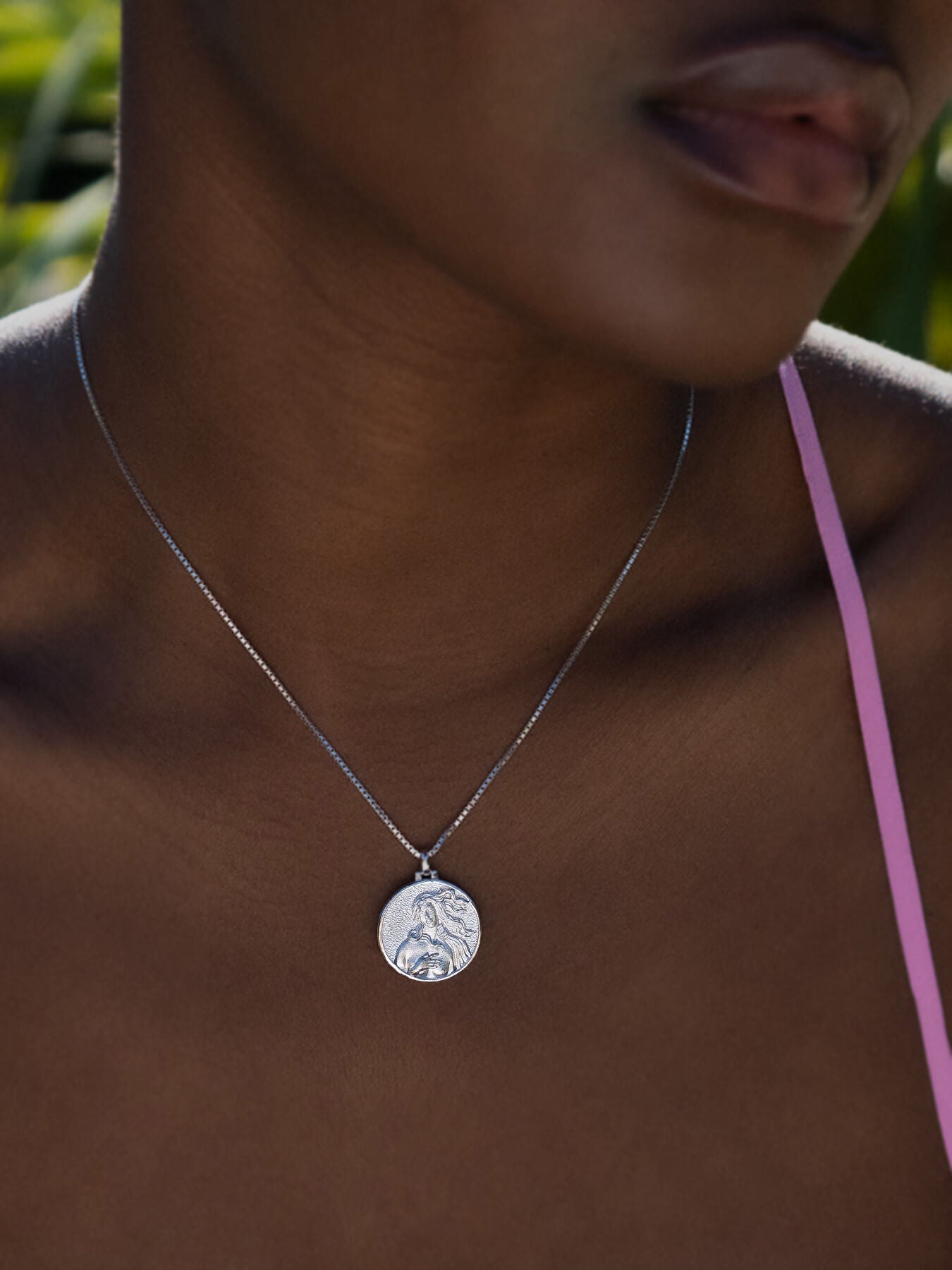 Aphrodite Medallion Silver