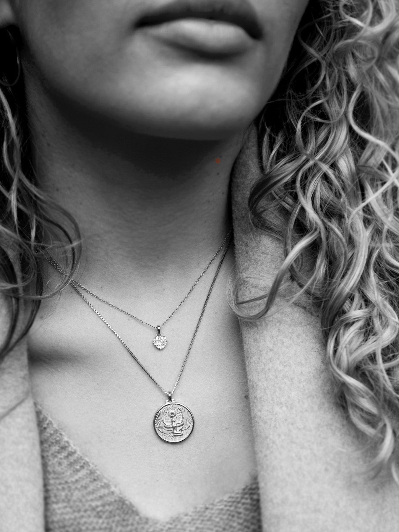 Isis Ruby - Necklace - Silver