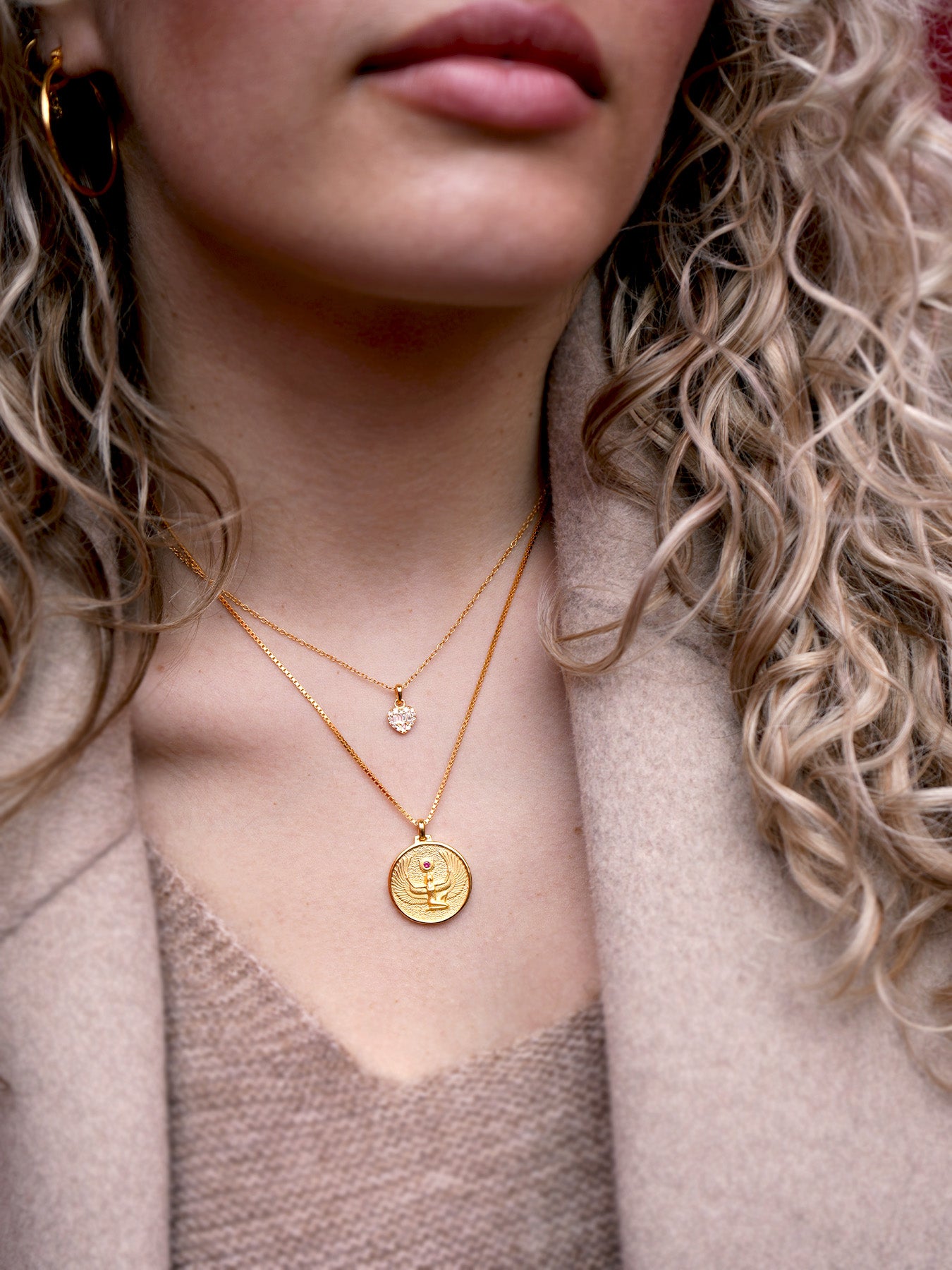 Diamant Coeur - Collier - Vermeil