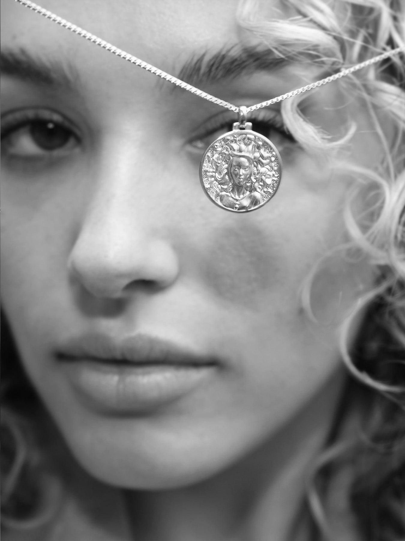 Medusa - collier - argent