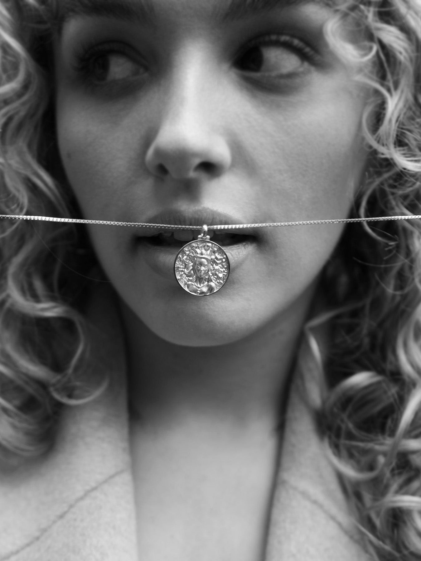 Medusa - collier - argent
