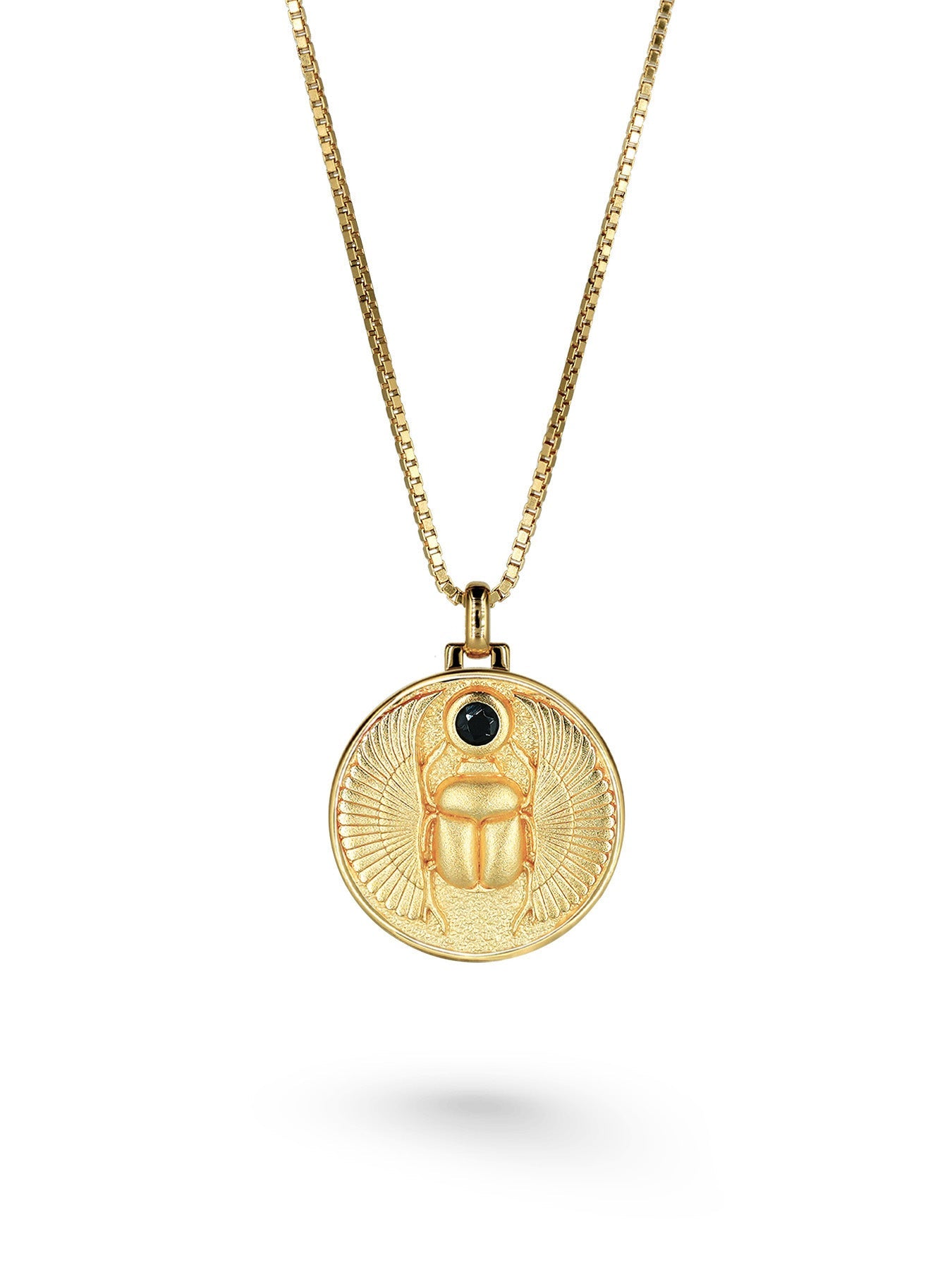 Scarabée Onyx - Collier - Vermeil
