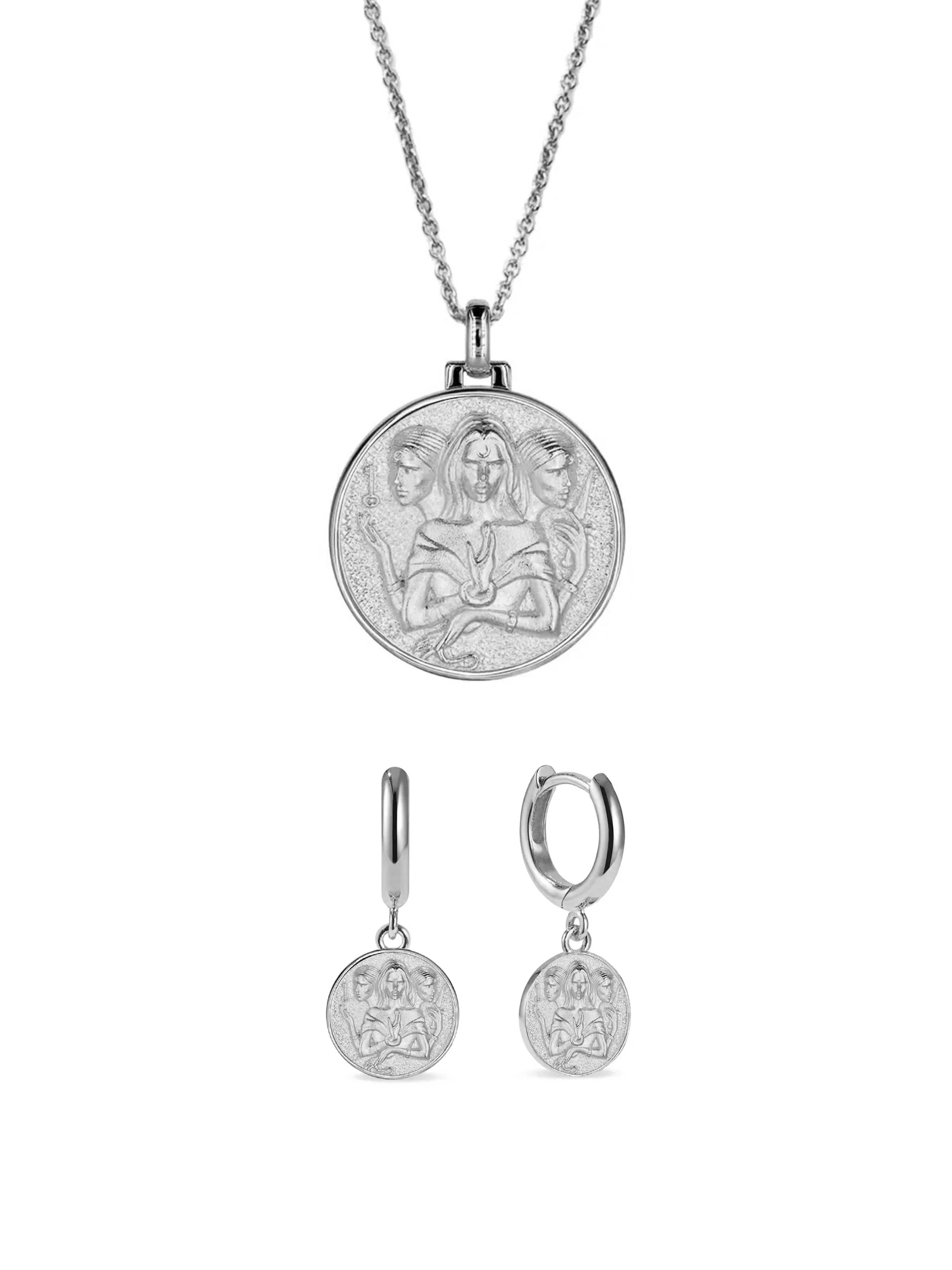 Hécate Goddess Duo Boucles – Argent