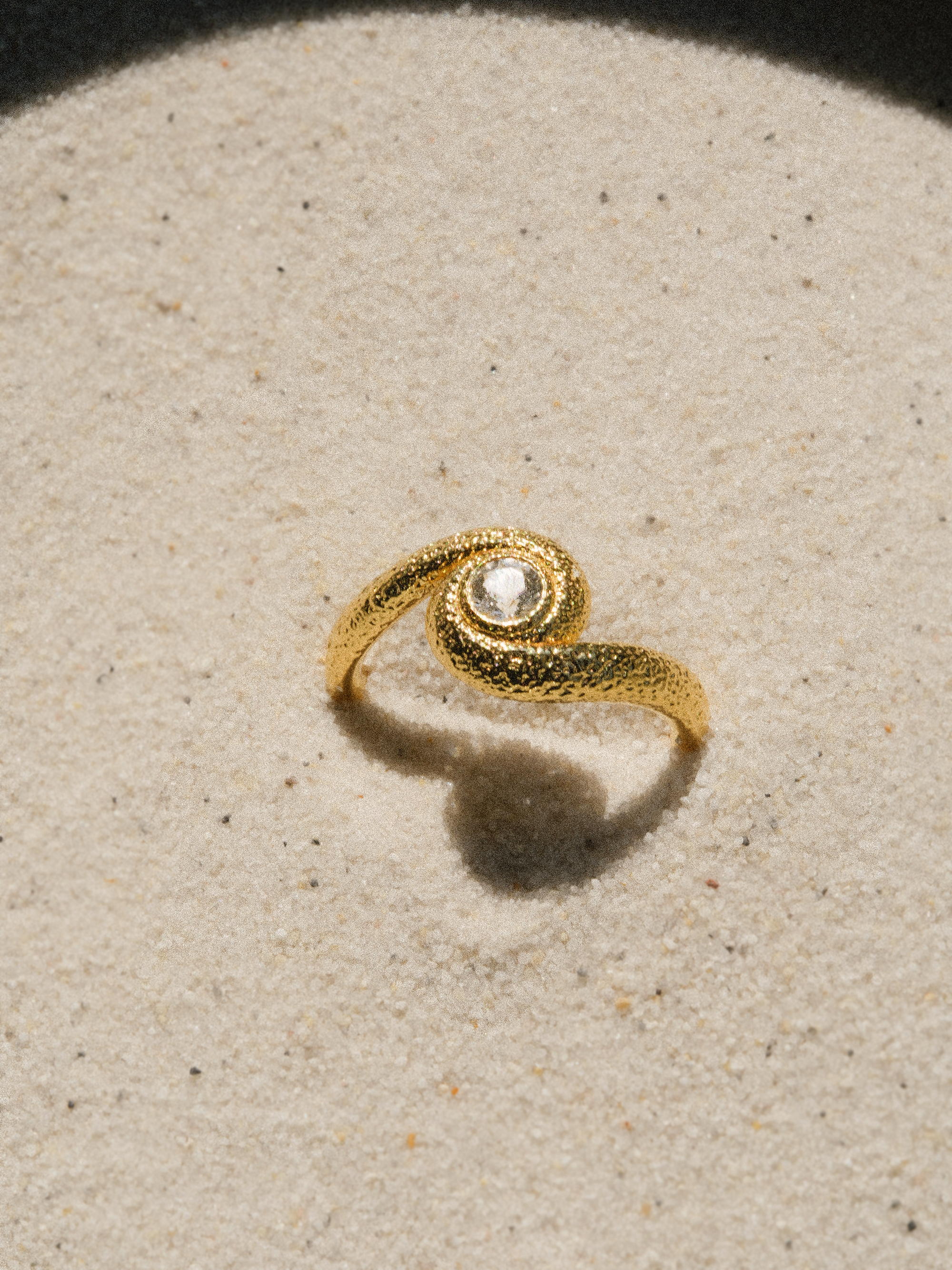 Snake Spiral Ring Vermeil