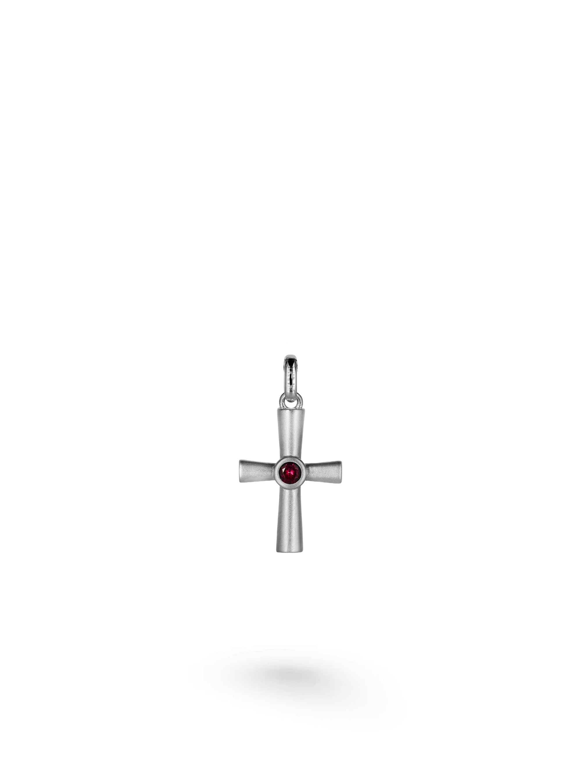 Collier Sacred Cross Argent