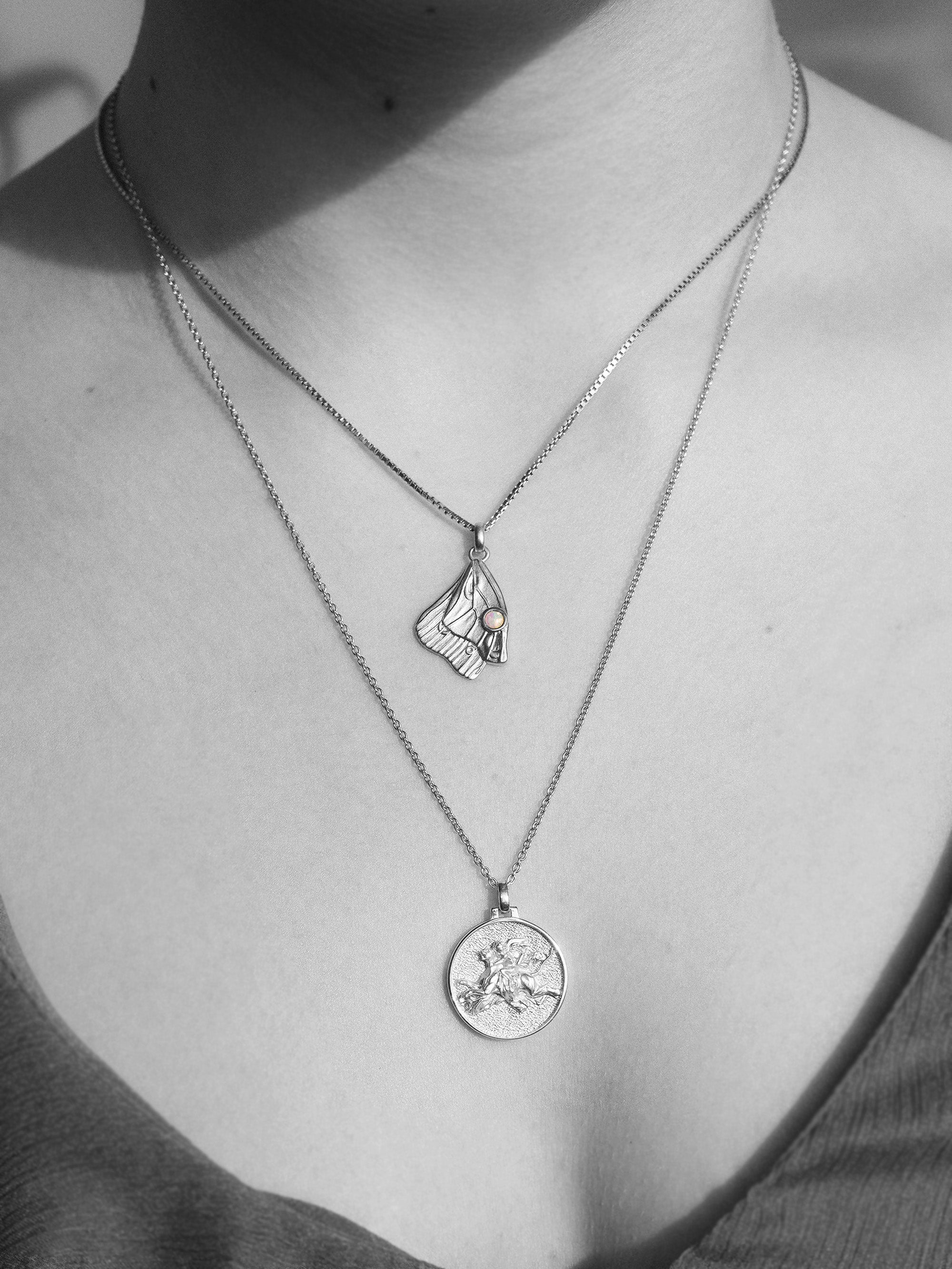 Collier Aile de Psyché Argent