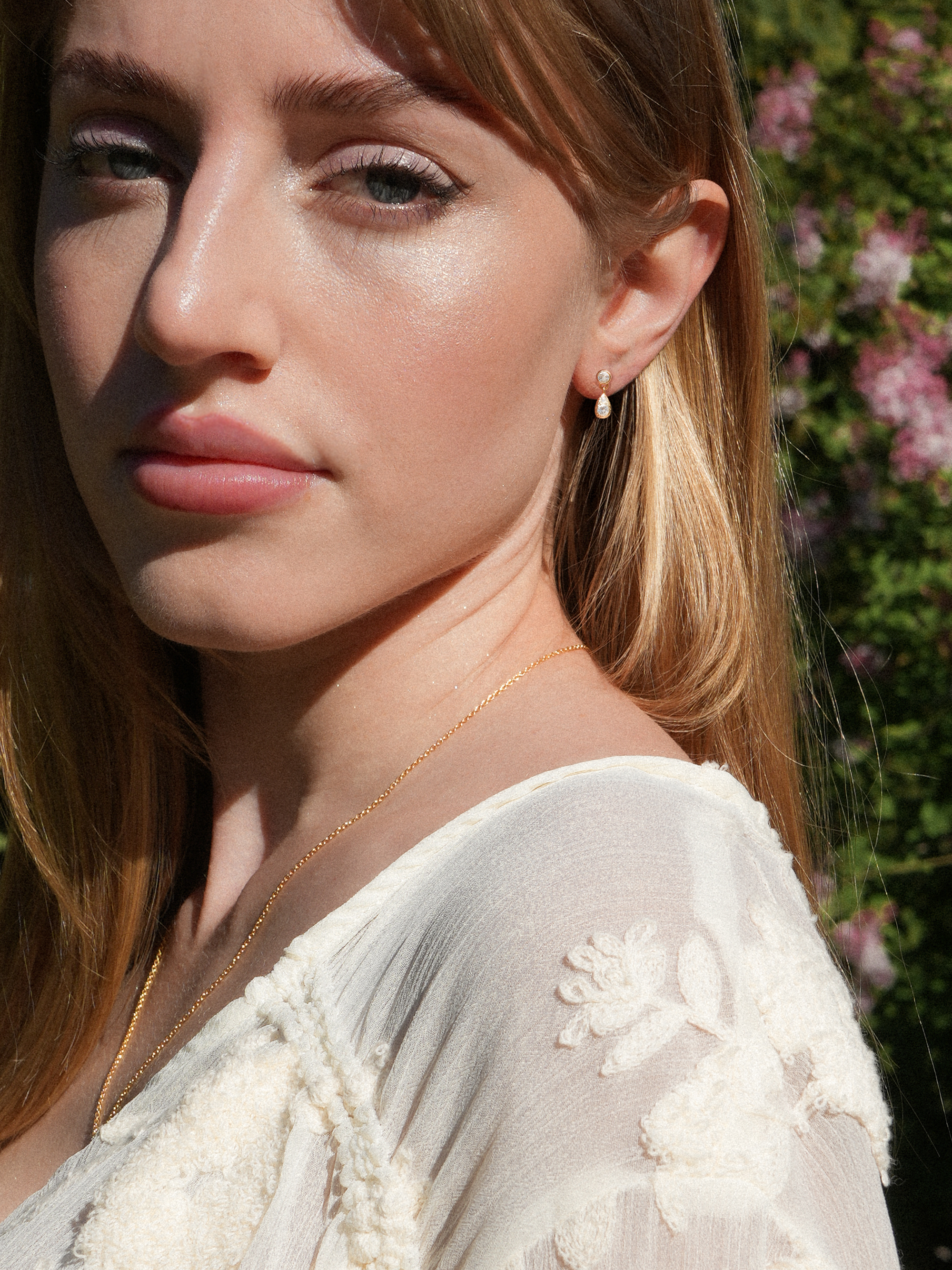 Vermeil Teardrop Stud Earrings