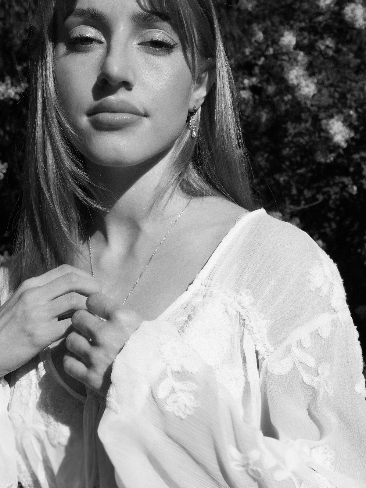 Luna Teardrop Earrings Silver