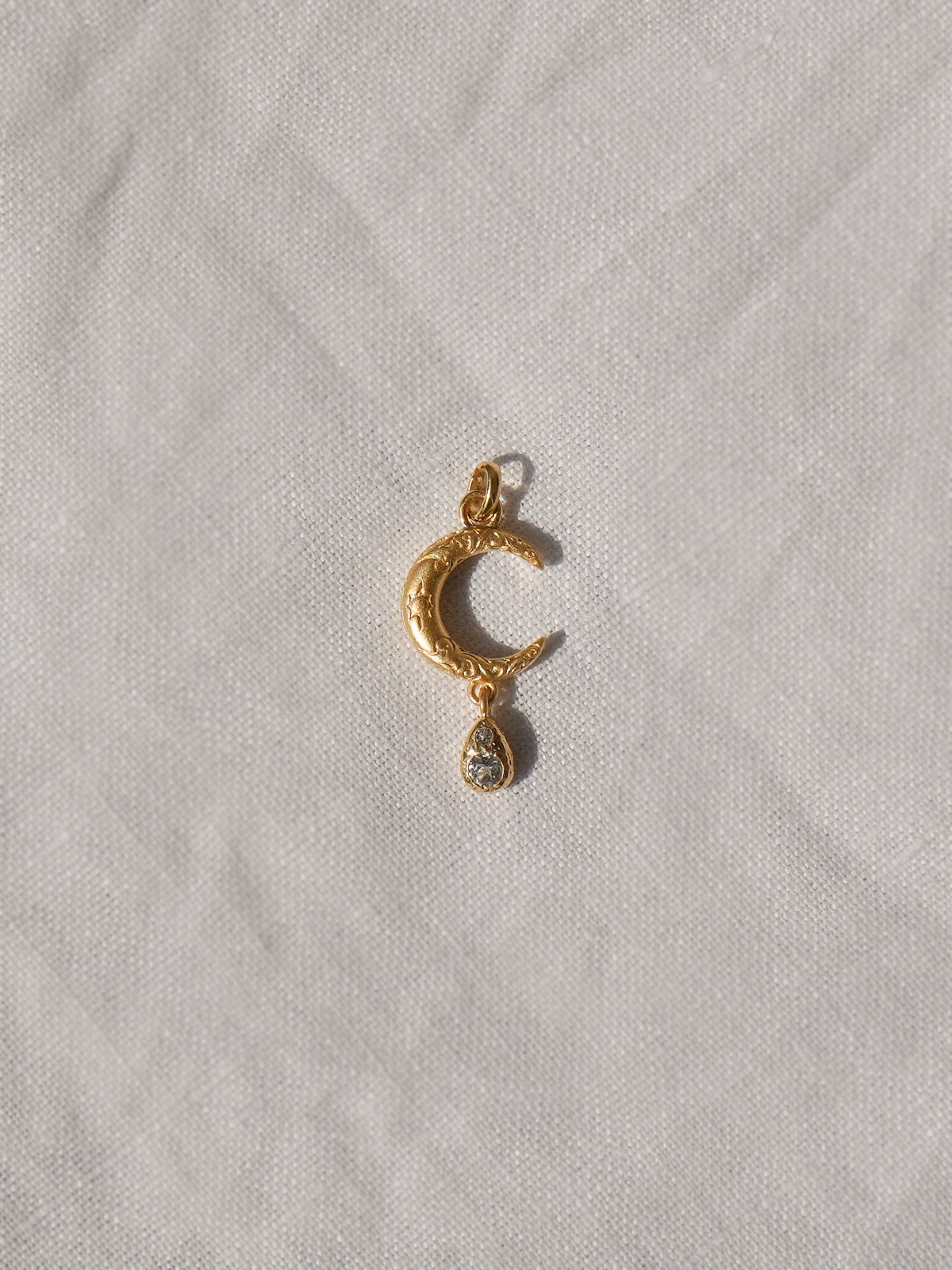 Luna Teardrop Halskette Vermeil