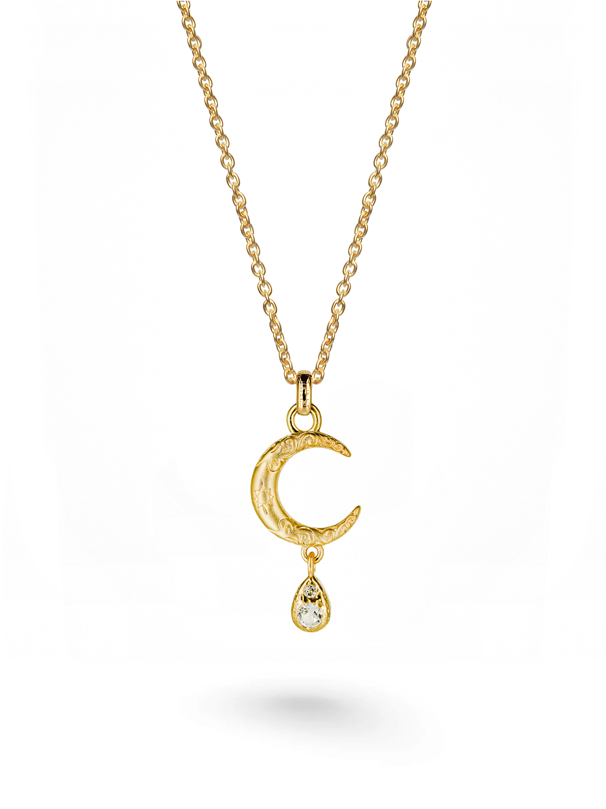 Collier Luna Teardrop Vermeil