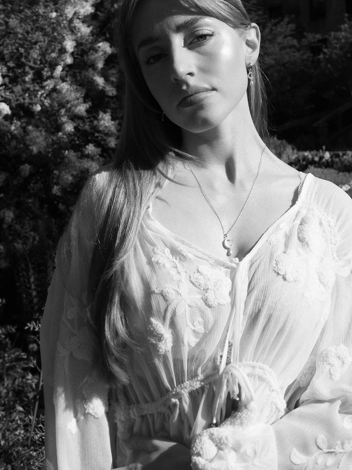 Collier Luna Teardrop Argent