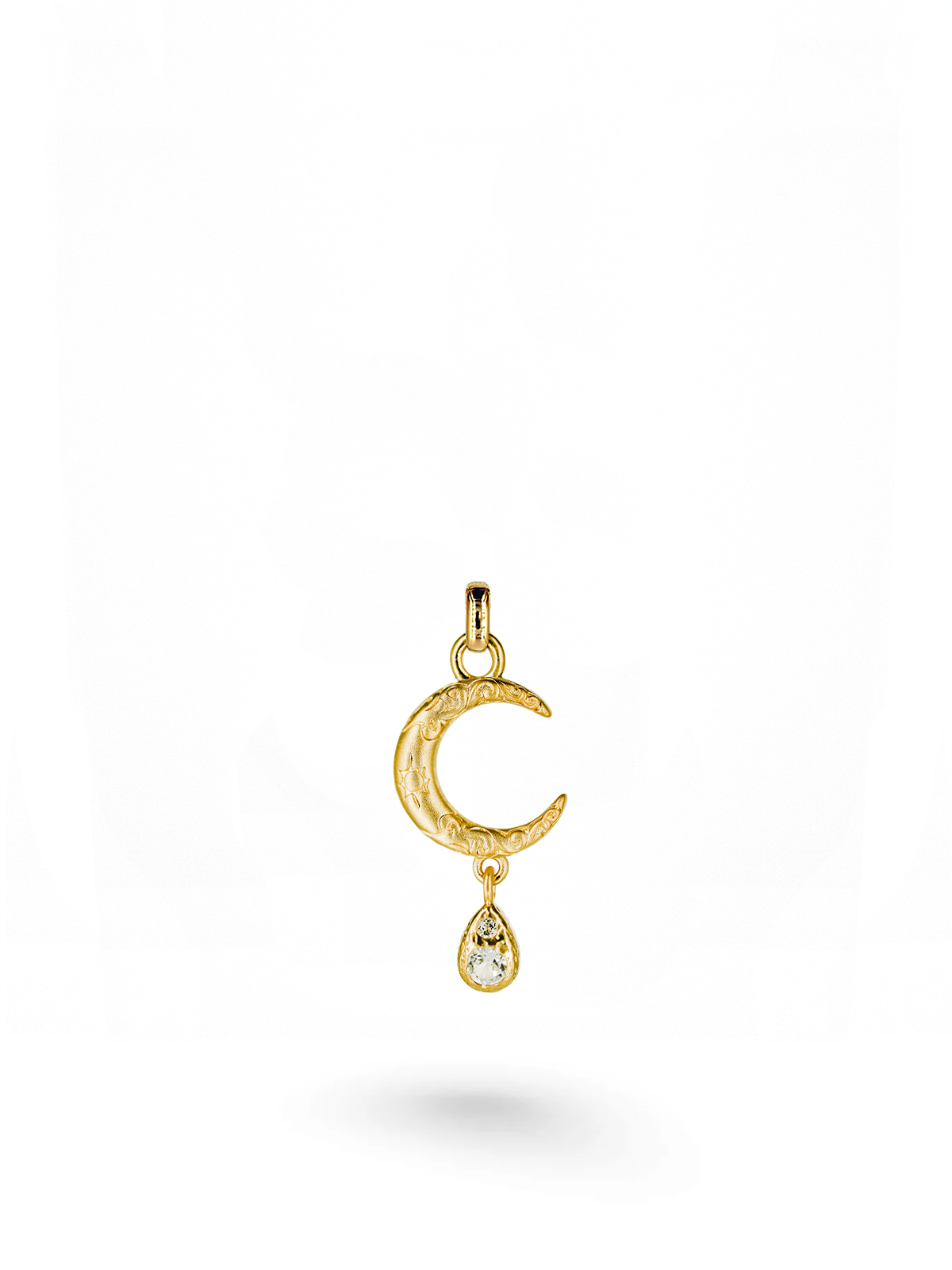Luna Teardrop Halskette Vermeil