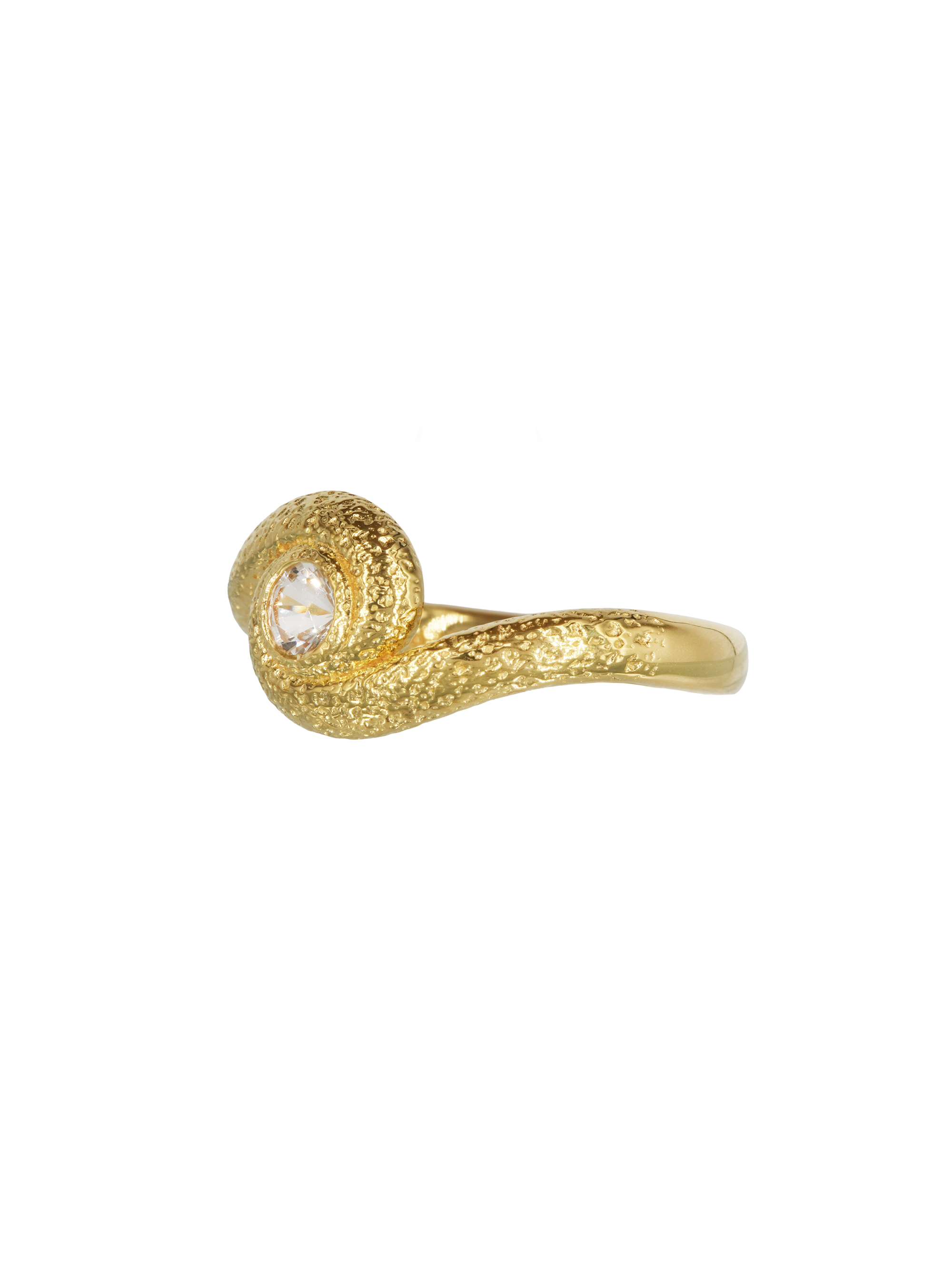 Snake Spiral Ring Vermeil