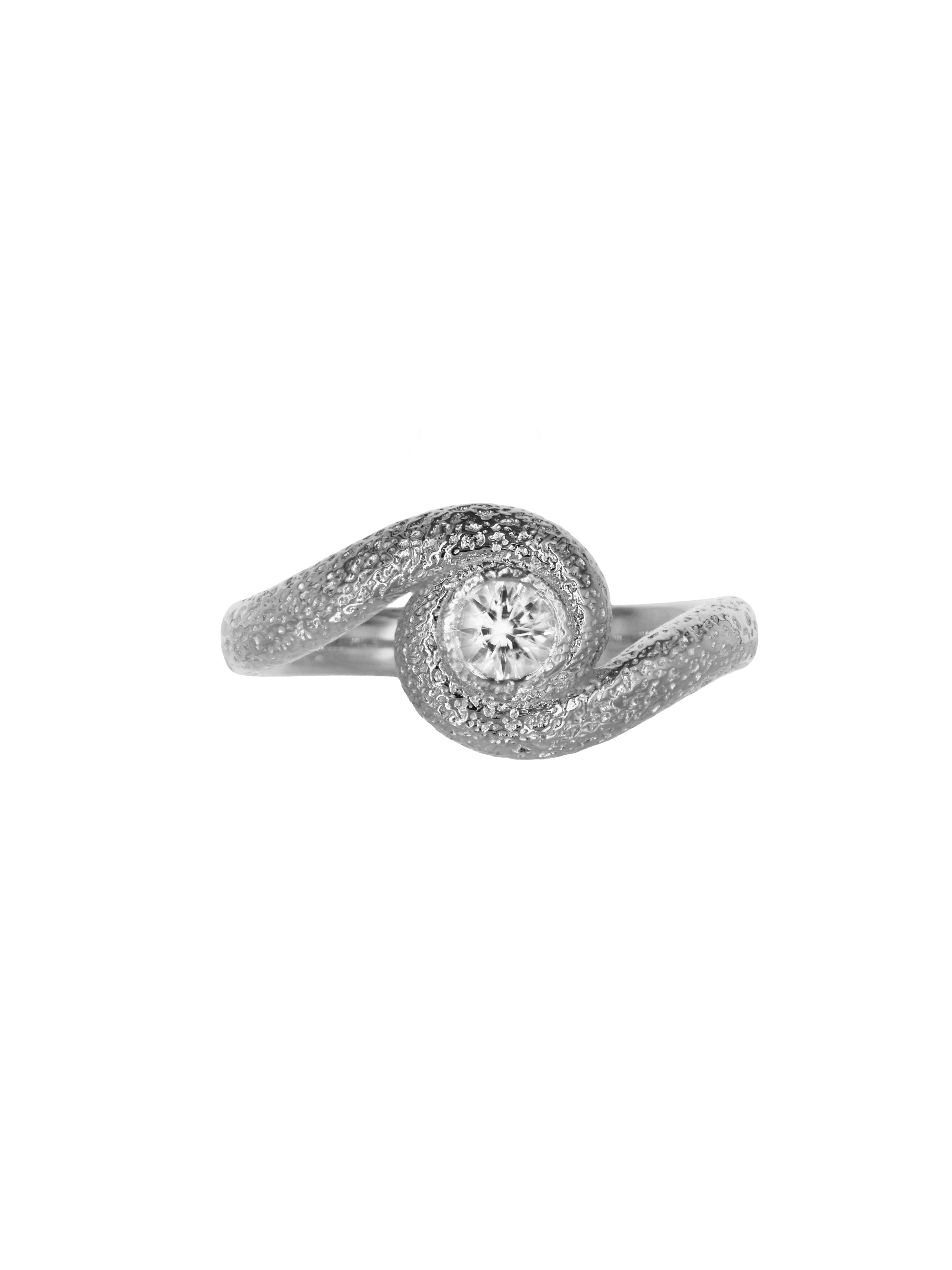 Anillo Serpiente Espiral de Plata