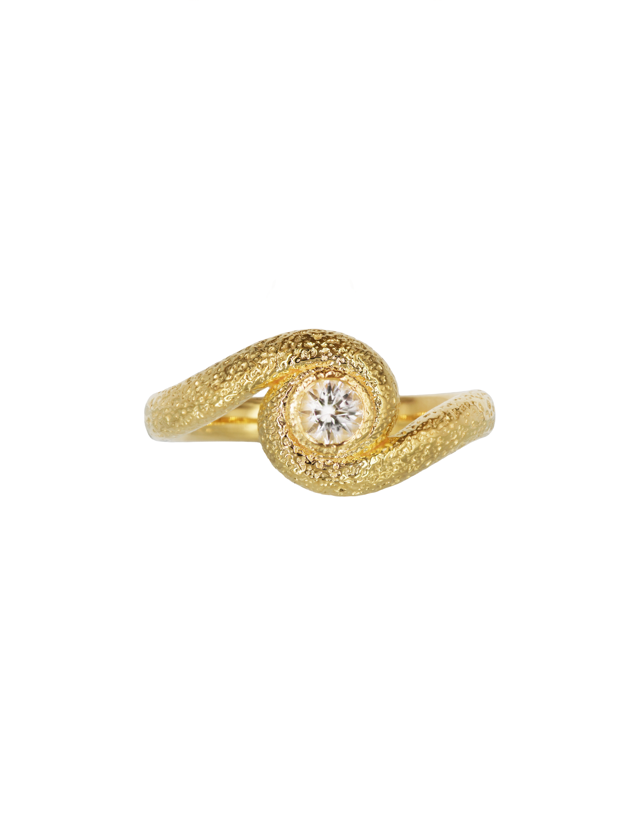 Snake Spiral Ring Vermeil