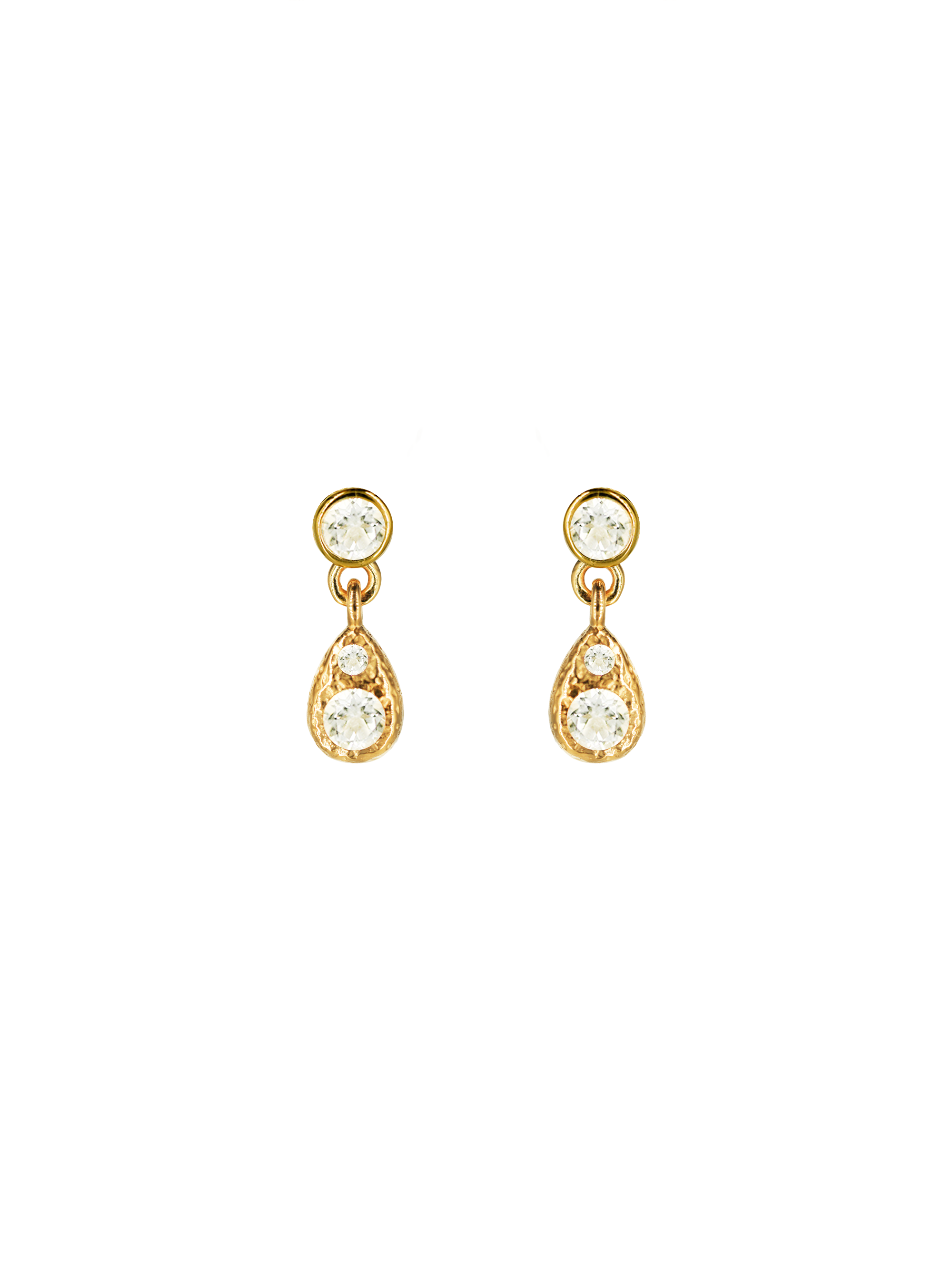Vermeil Teardrop Stud Earrings