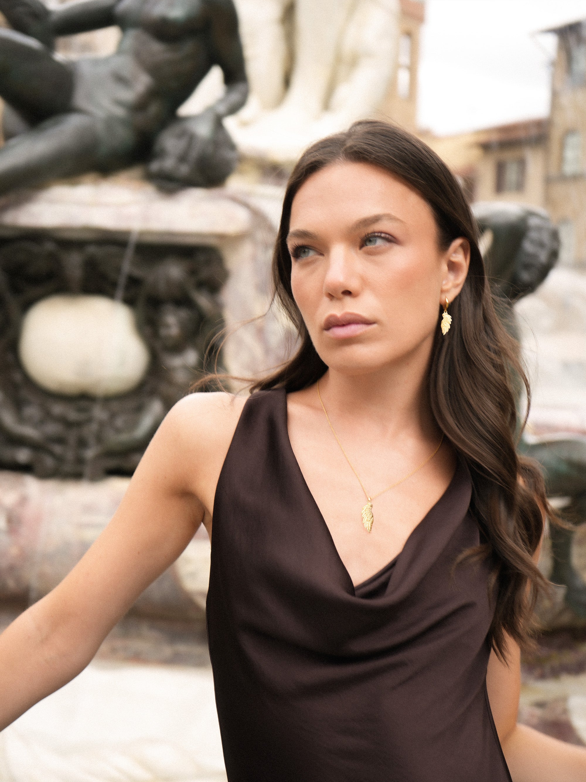 Boucles d'Oreilles Aile d'Ange Vermeil